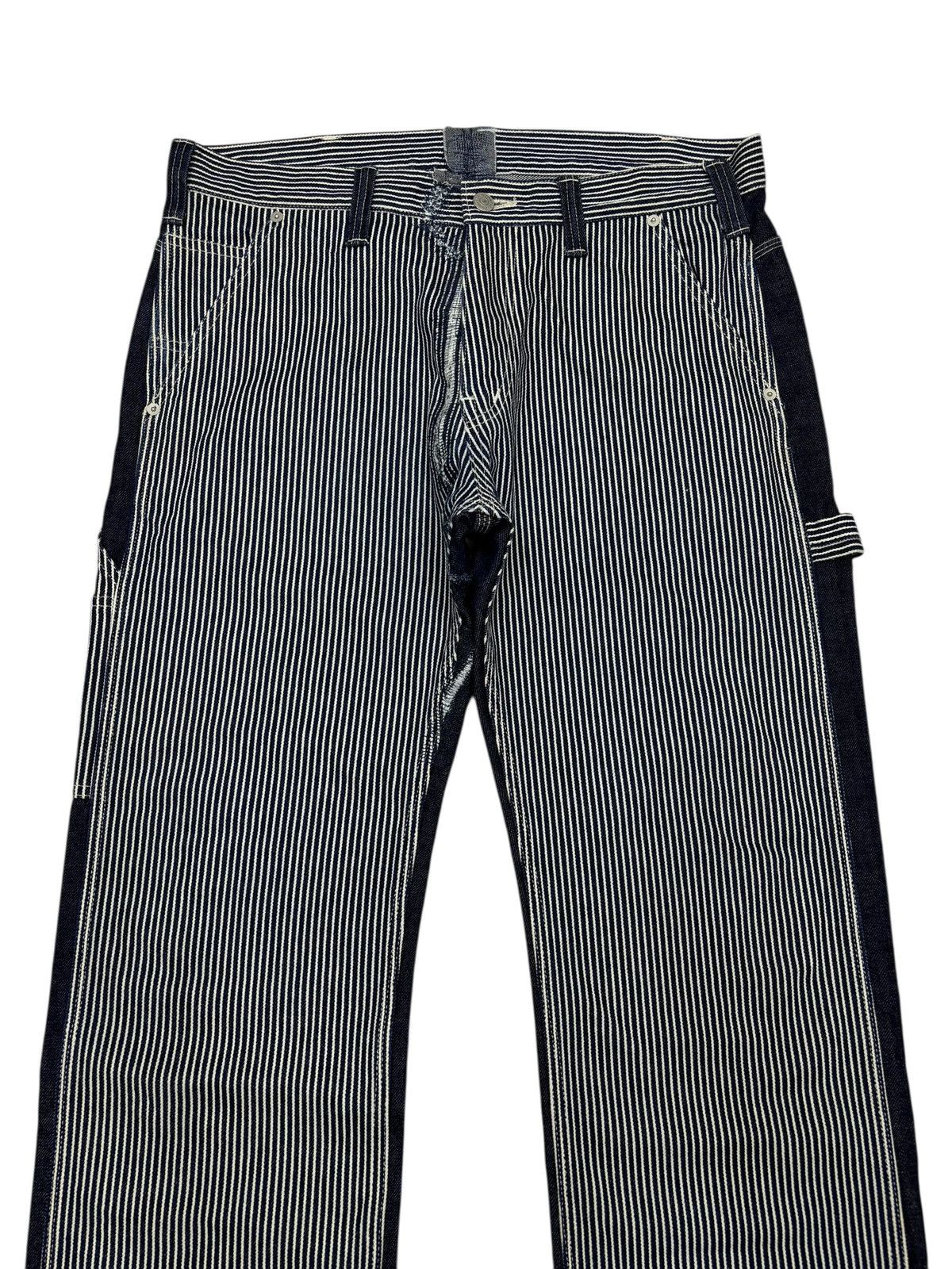 KOJIMA GENES 🔥KOJIMA GENES HICKORY STRIPE WORKWEAR BLUE JEANS Size US 36 / EU 52 - 5 Thumbnail