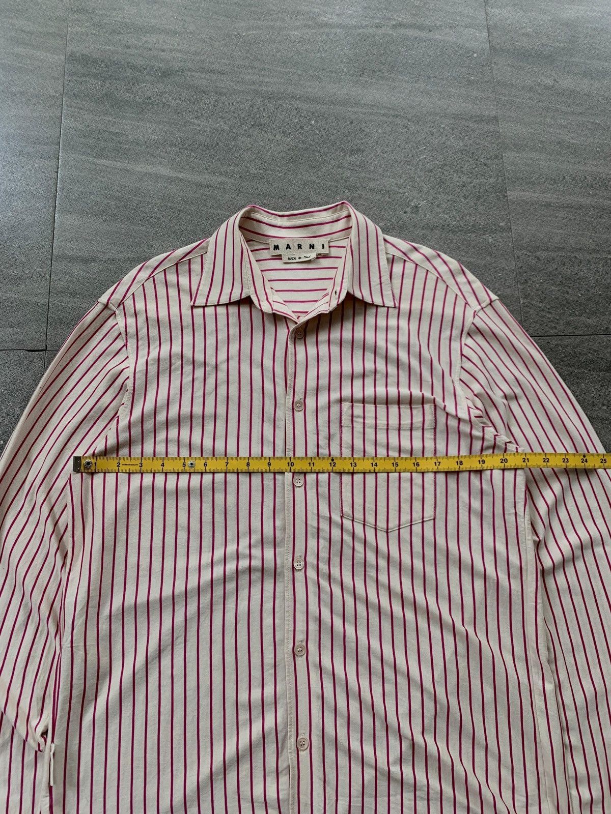 Marni FREE TAX! Striped Cotton Cloth Shirt Size US M / EU 48-50 / 2 - 11 Thumbnail