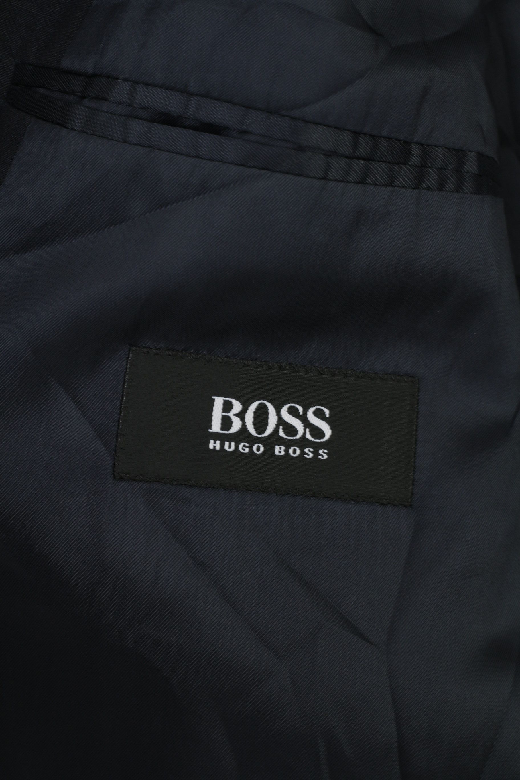 Hugo Boss Hugo Boss Men 102 40 Blazer Navy Breasted 0170 Size 40R - 4 Thumbnail