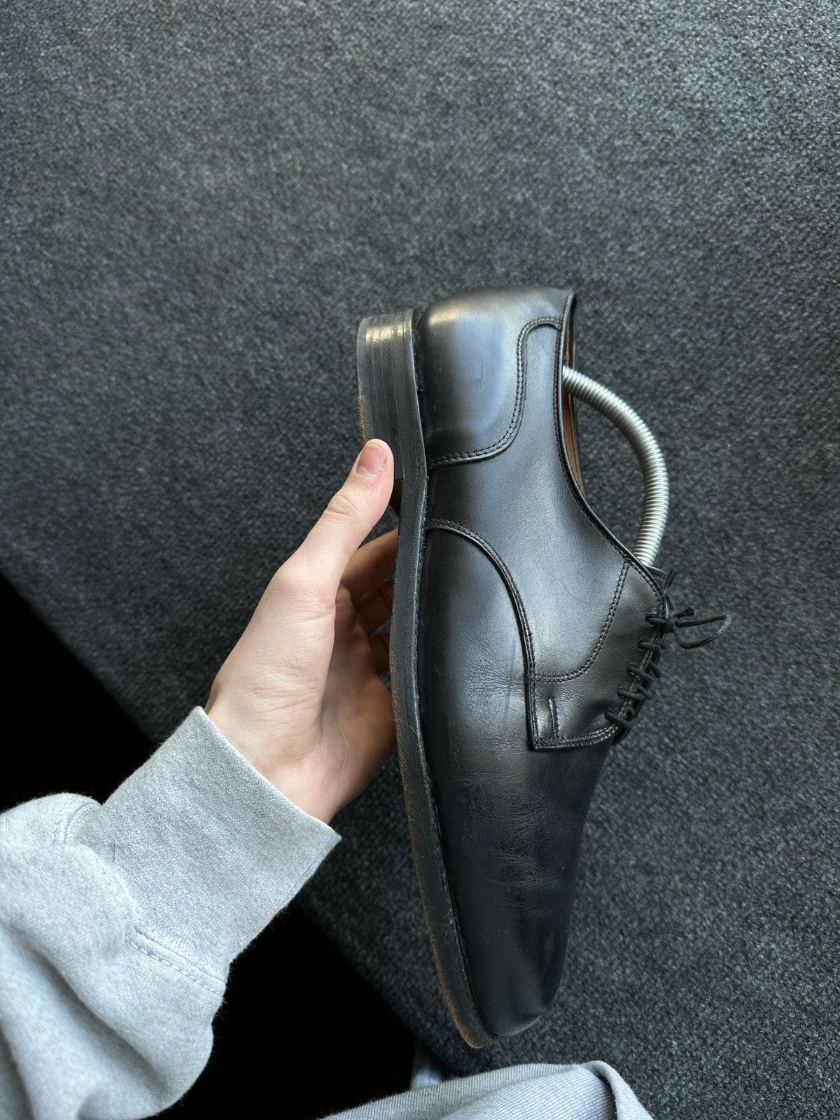 Allen Edmonds LUXURY 🚨 ALLEN EDMONDS VNTG SHOES MEN BLACK LUXURY RARE Size US 9.5 / EU 42-43 - 2 Thumbnail