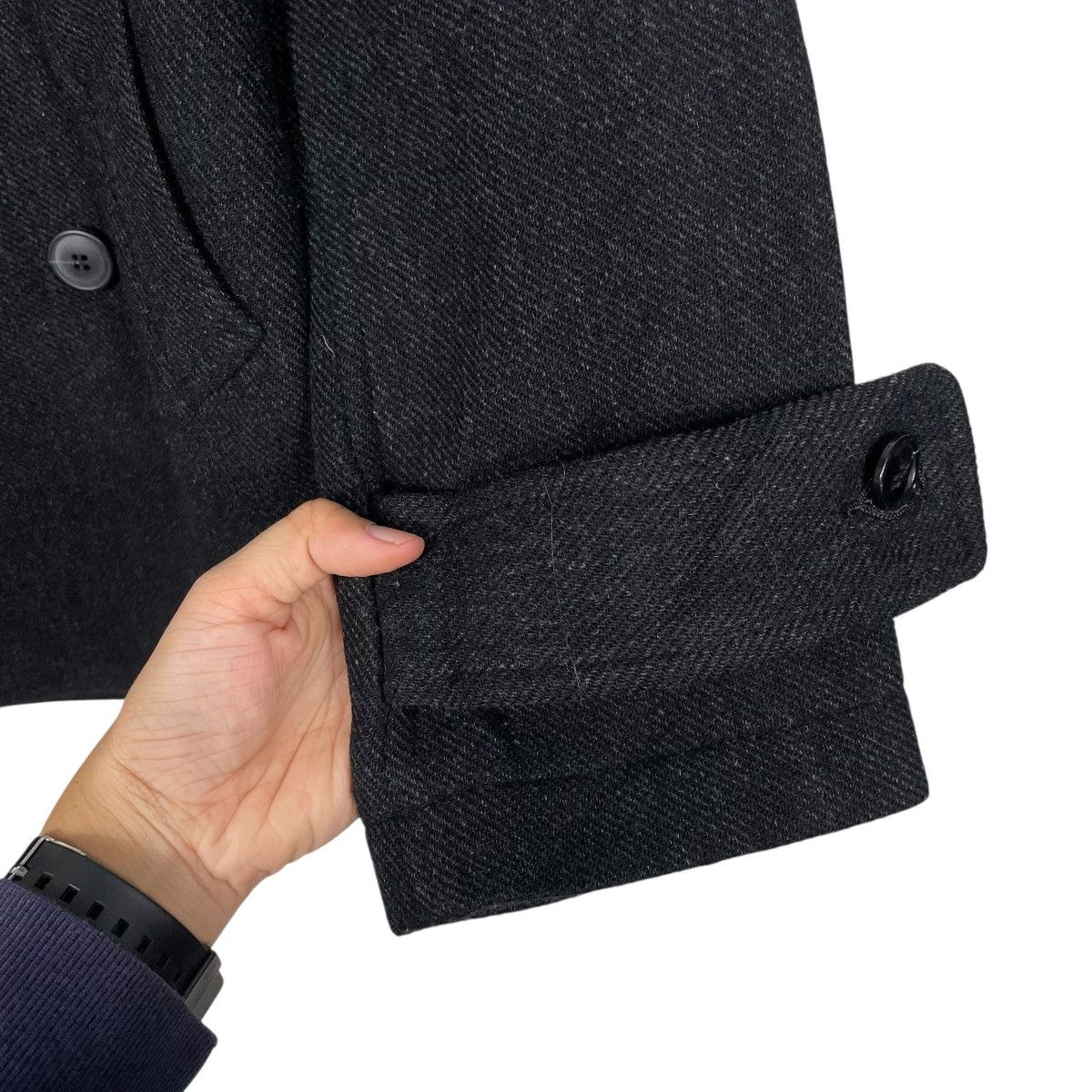 CABANE de ZUCCa Cabane De Zucca Double Breasted Hooded Wool Jacket Size US S / EU 44-46 / 1 - 14 Thumbnail