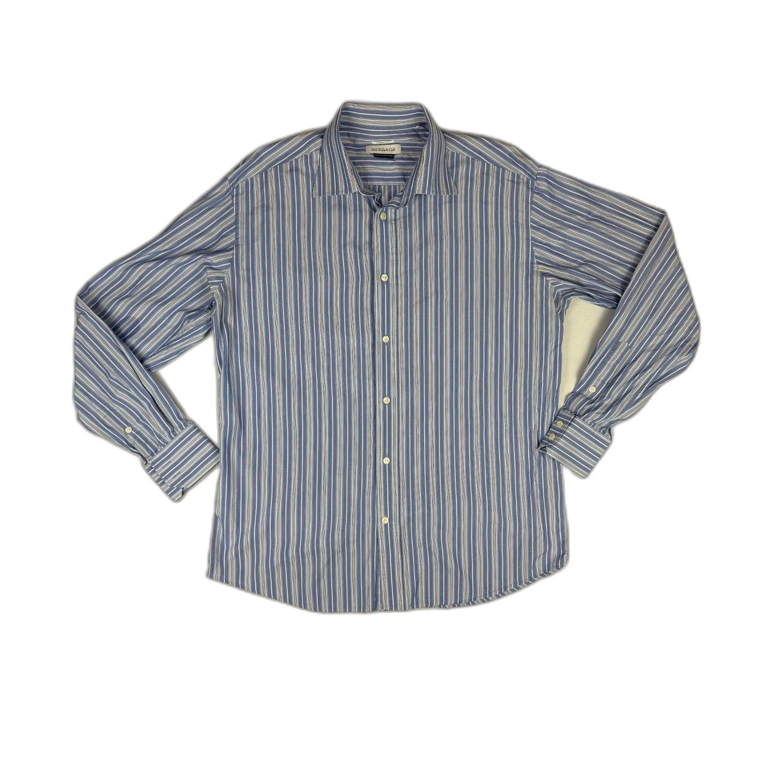 Versace Versace Collection Business Fit Dress Shirt Mens 17 43 Blue Size 34S - 1 Thumbnail