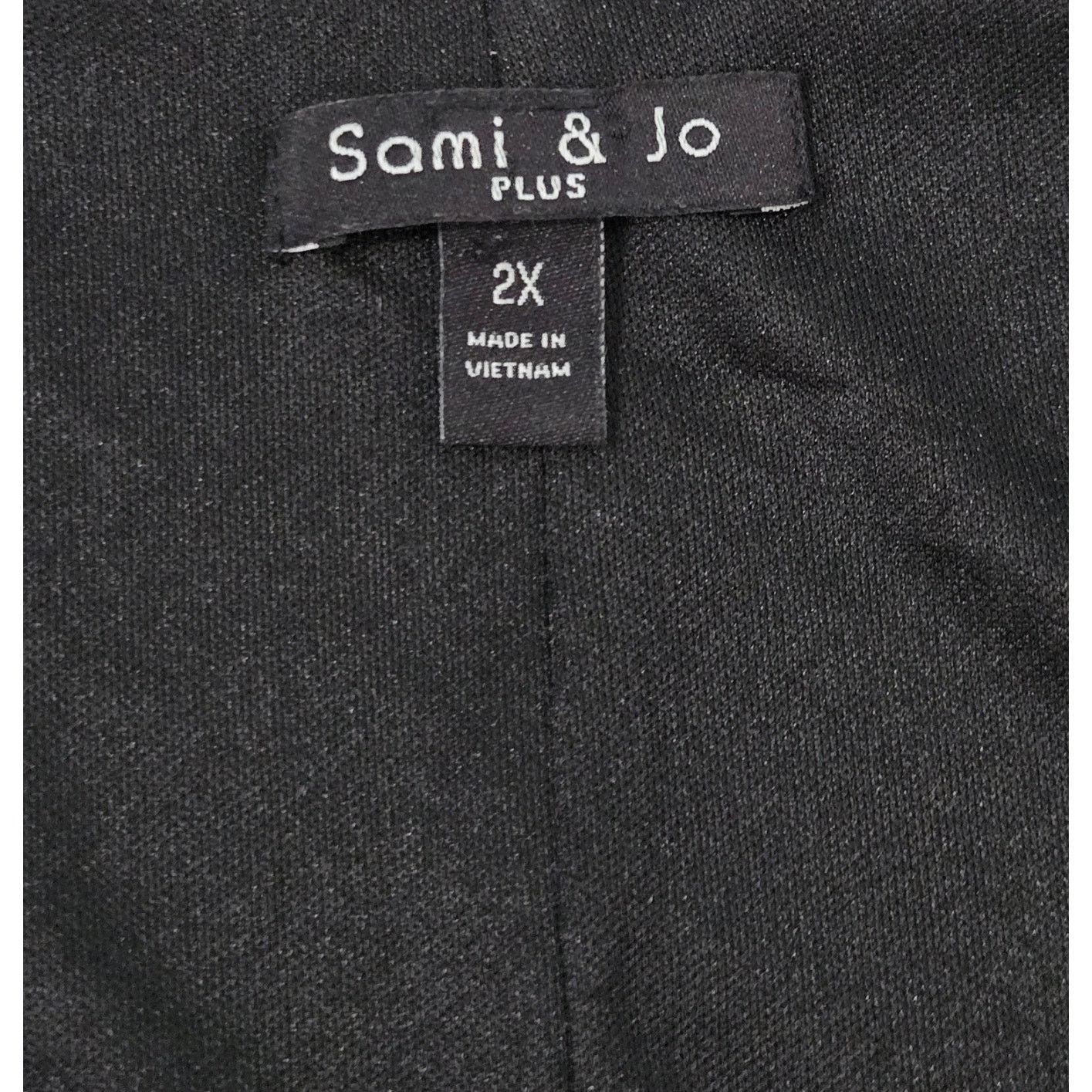 Other Sami & Jo Black Geo Print Bohemian Style Dress 2X Plus Lined Size XXL / US 16-18 / IT 52-54 - 6 Thumbnail
