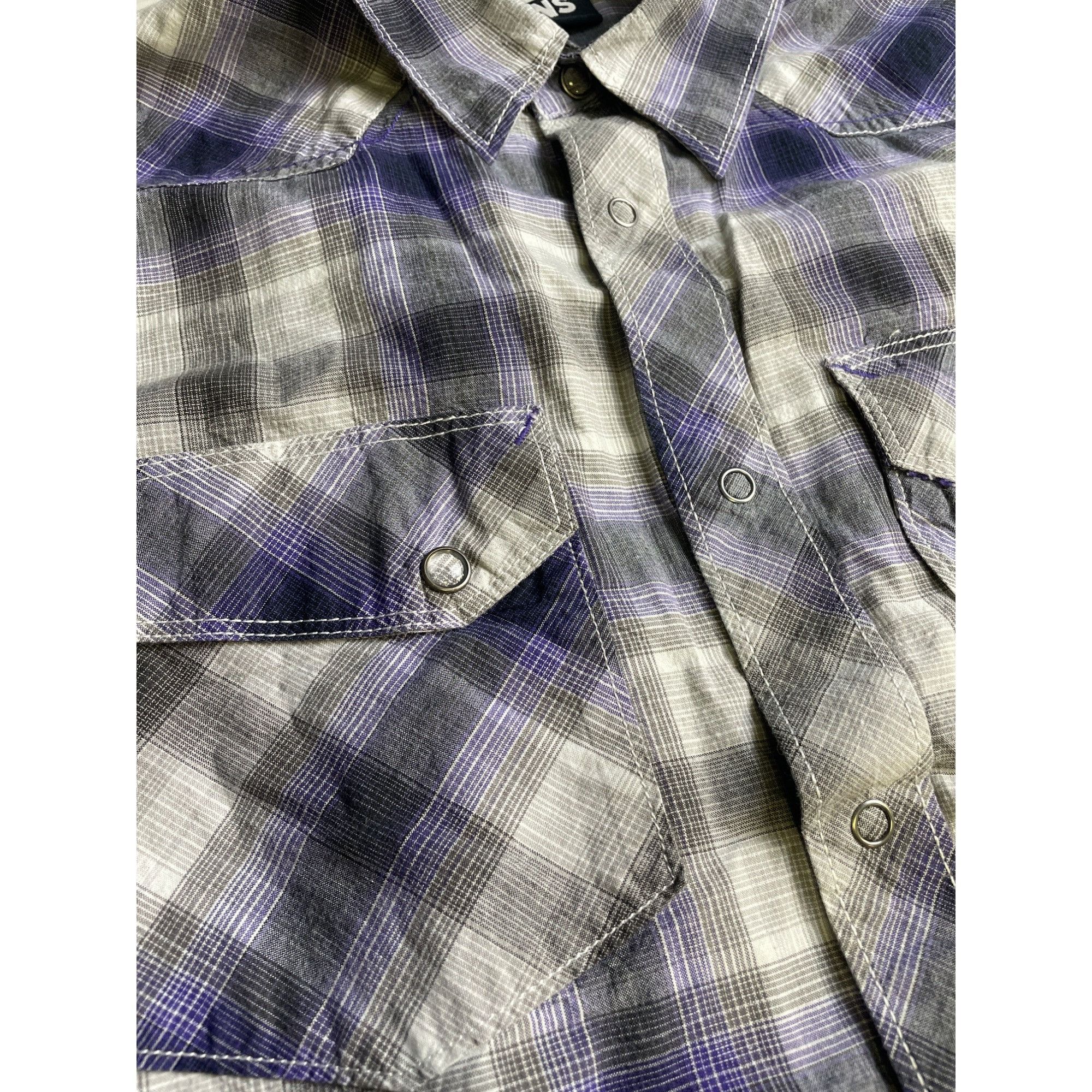 Vans VANS Men's Purple Plaid Long Sleeve Shirt/Snap Button Size M Size US M / EU 48-50 / 2 - 7 Thumbnail