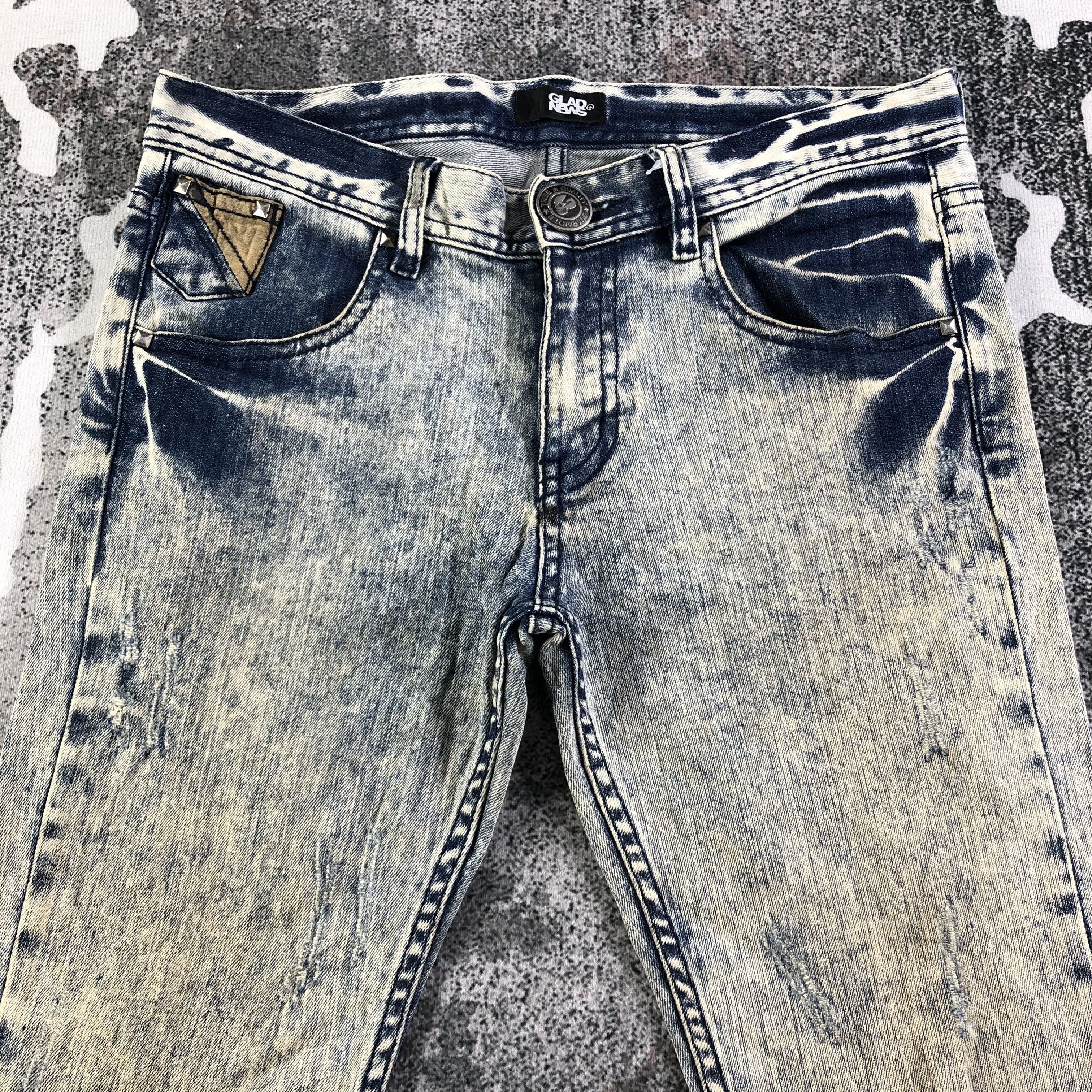 Japanese Brand Japanese Brand Faded Spiked Punk Jeans Size US 32 / EU 48 - 3 Thumbnail