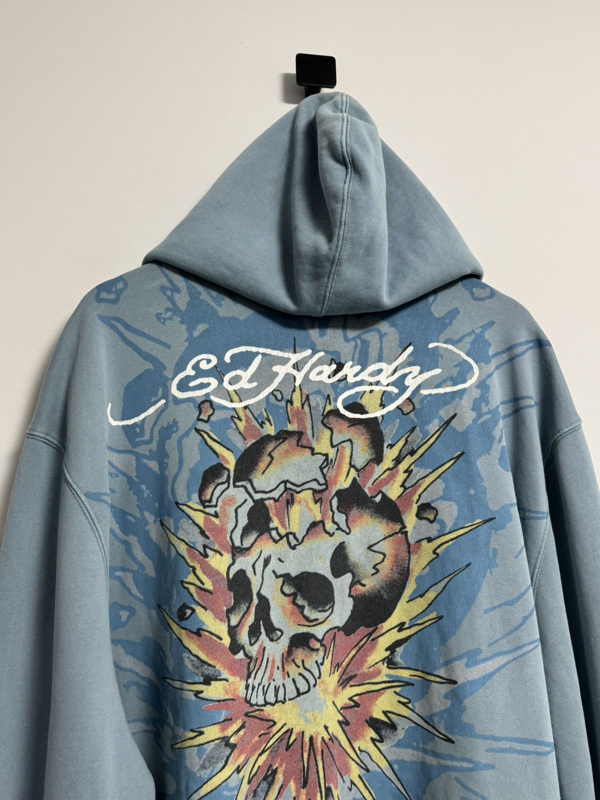 Ed Hardy Ed Hardy Hoodie Skull Explosion Full Zip Sweatshirt Style Size US XL / EU 56 / 4 - 15 Thumbnail