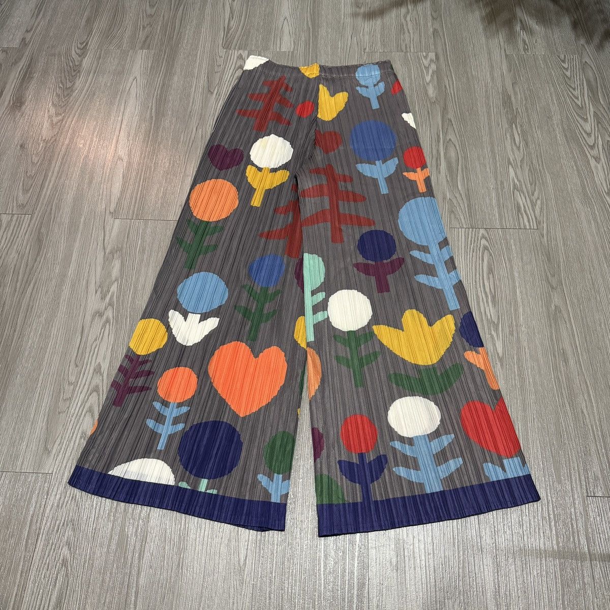 Issey Miyake × Pleats Please Issey Miyake Issey Miyake Pleats Please Grey Colorful Long Pants Size 30" / US 8 / IT 44 - 7 Thumbnail