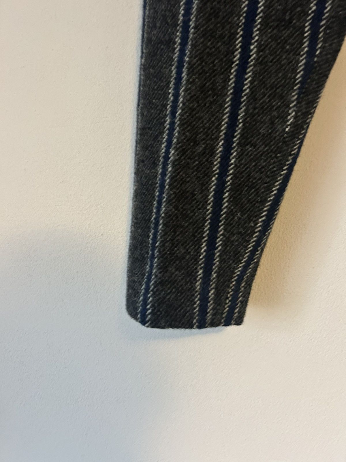 Undercover Undercover Striped Wool Trousers in Grey/Blue - Size L Size US 33 - 9 Thumbnail