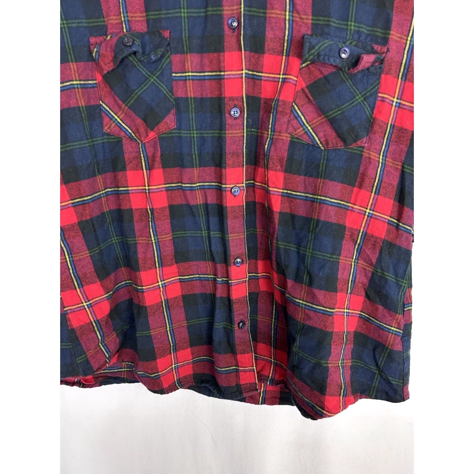 Vintage VINTAGE Matchstick Argus Womens 2XL Red Black Plaid Flannel Button-Up Shirt Casual Outdoor Pockets Womens Size XXL / US 16-18 / IT 52-54 - 5 Thumbnail