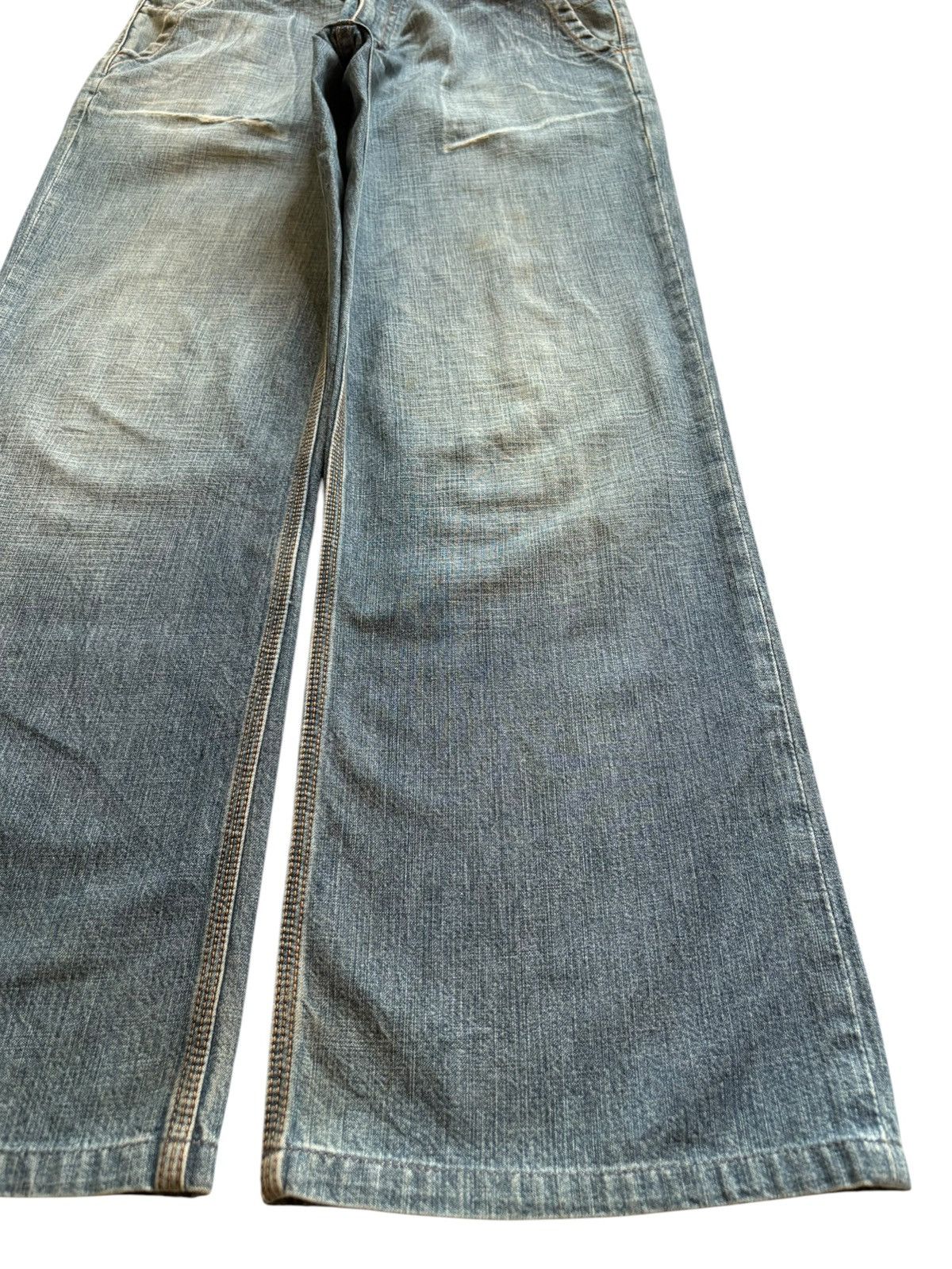 DKNY × Donna Karan Vintage DKNY Mud Wash Distressed Loose Baggy Jeans Size US 32 / EU 48 - 7 Thumbnail