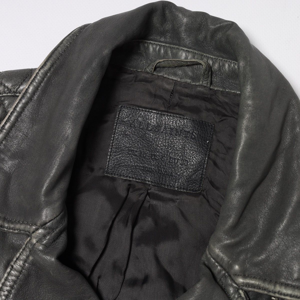 Allsaints Allsaints Cargo Biker Leather Jacket Faded Moto Size M / US 6-8 / IT 42-44 - 8 Thumbnail