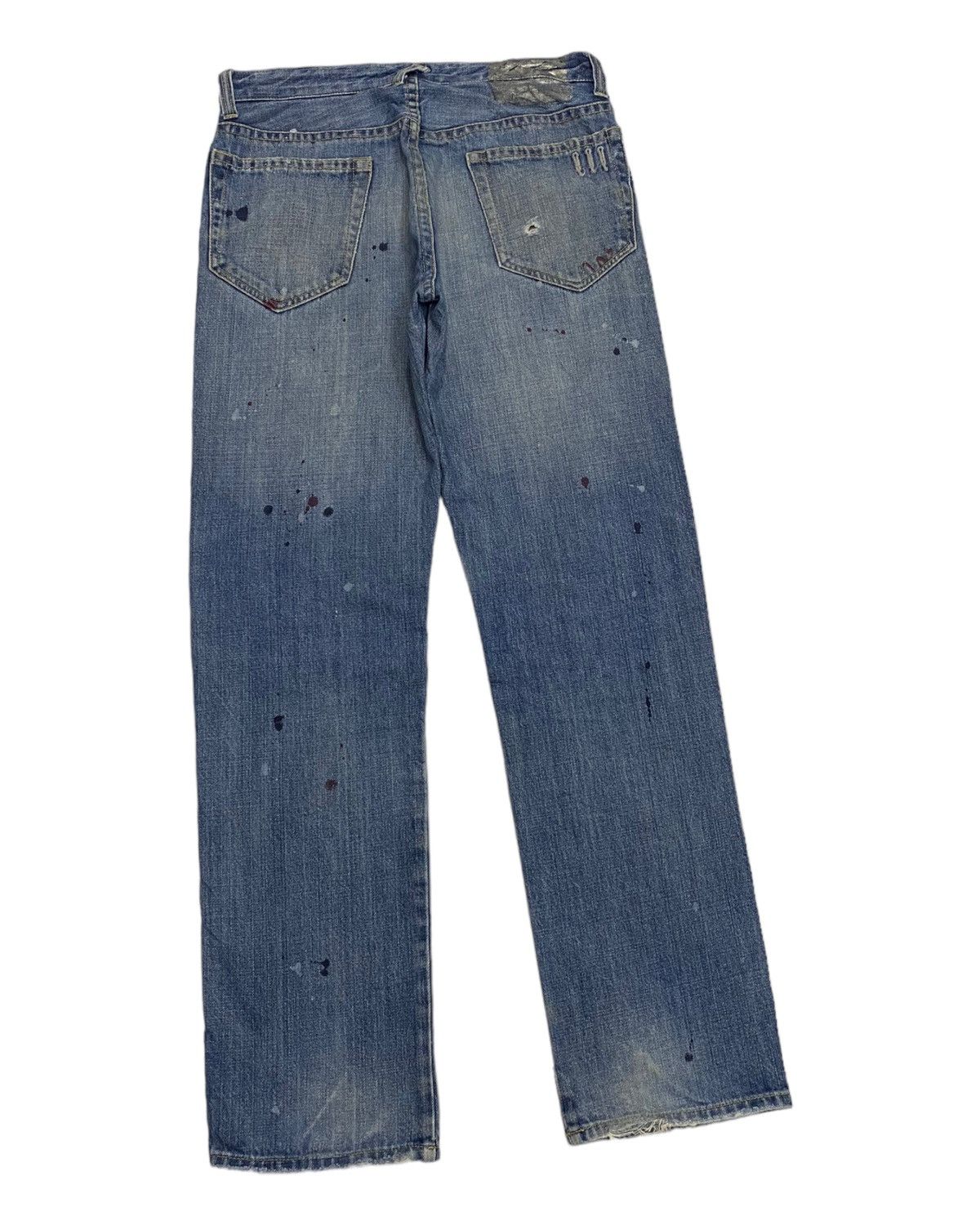Beams Plus VINTAGE BEAMS PAINTER DISTRESSED DENIM JEANS Size US 32 / EU 48 - 5 Thumbnail