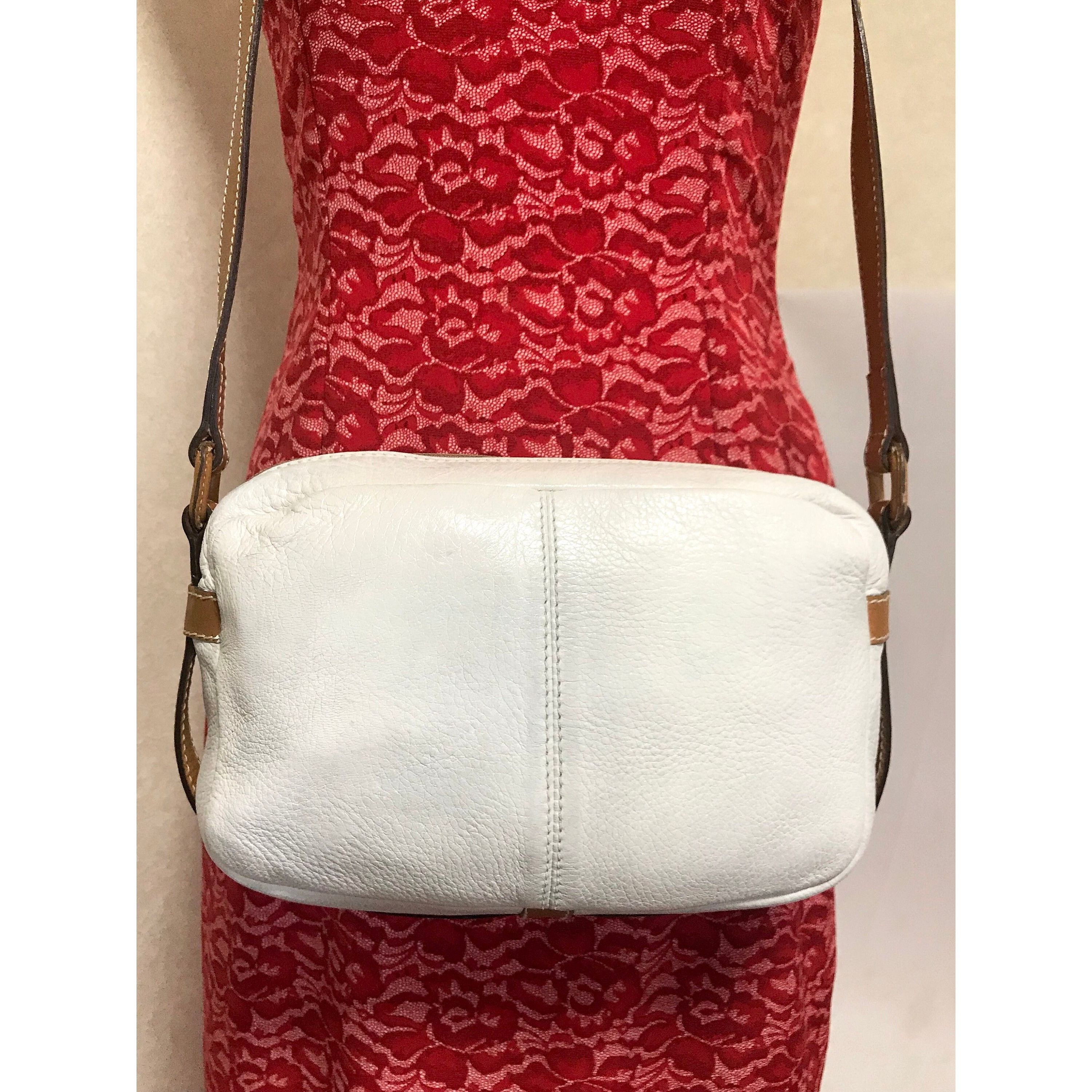 Fendi Vintage Fendi white and brown leather shoulder bag. Size ONE SIZE - 10 Thumbnail