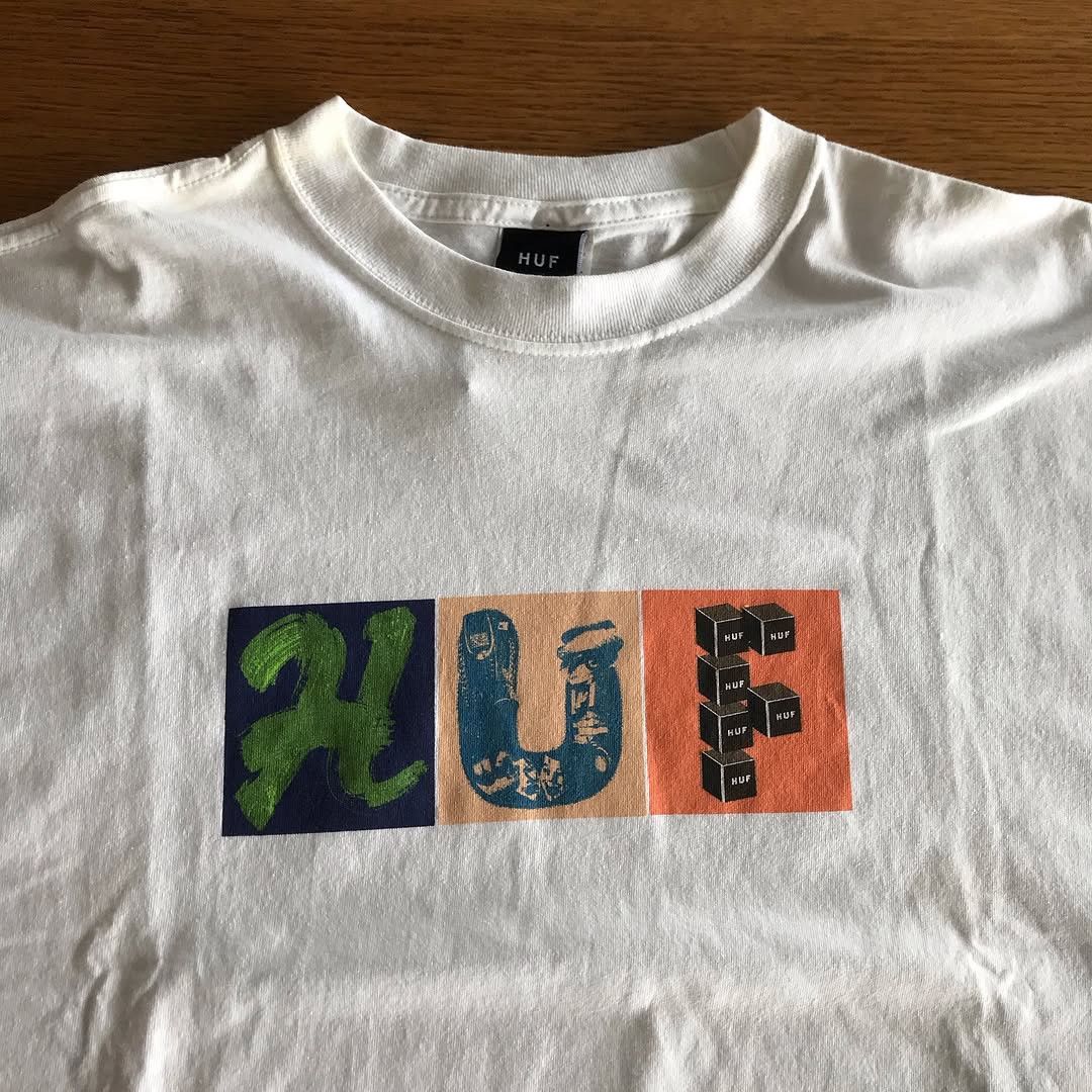 Huf HUF Skateboard THREEMIX UNISEX T SHIRT WHITE tee shirt mexic Size US L / EU 52-54 / 3 - 11 Thumbnail