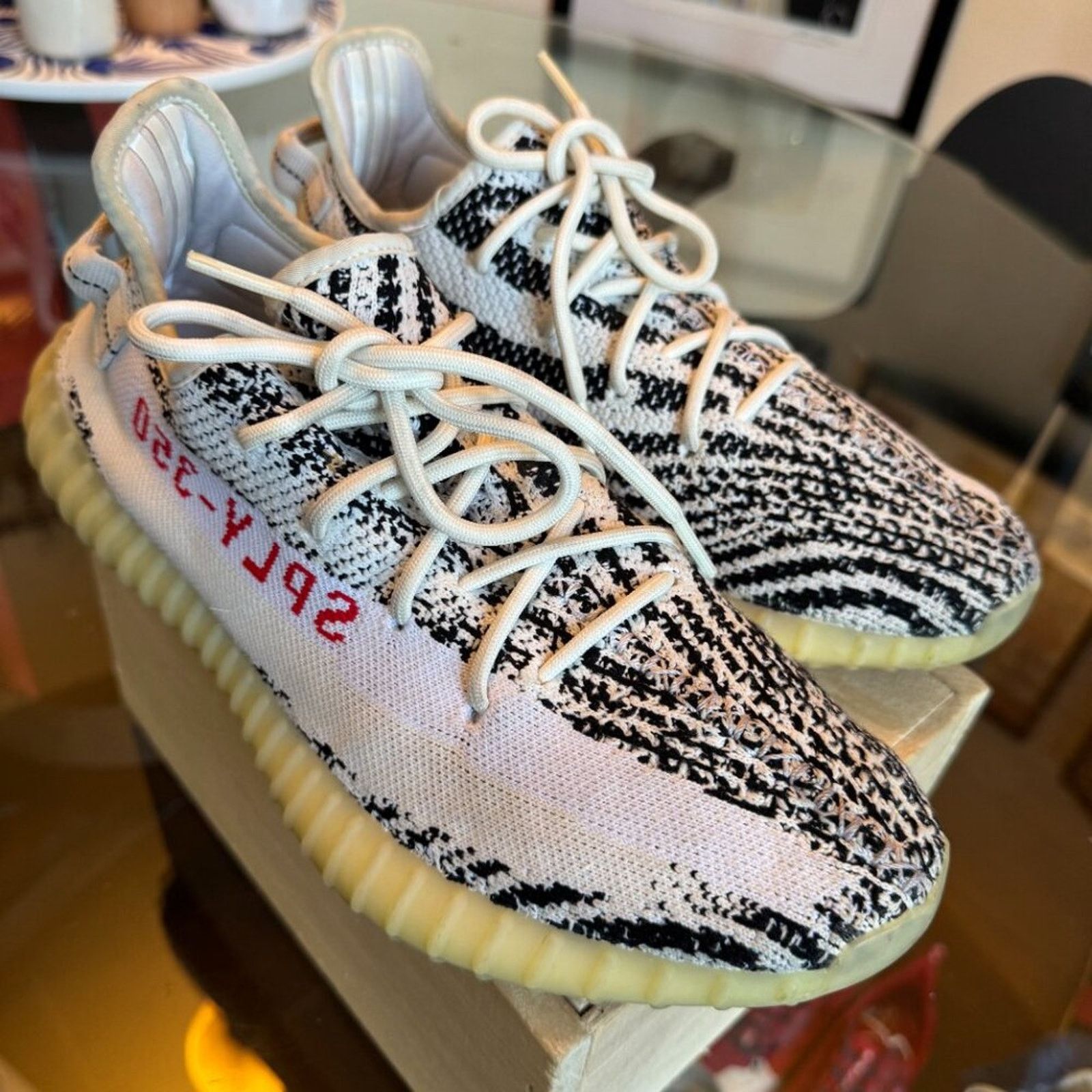 Adidas Adidas Yeezy Boost 350 V2 “Zebra,” Men’s 10.5 with Box Size US 10.5 / EU 43-44 - 2 Thumbnail