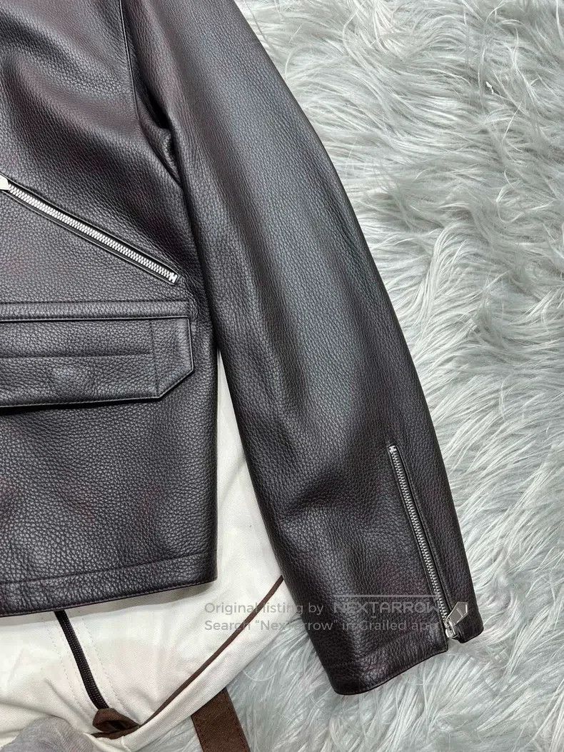 Hermes Hermes Poster Model Hunting Leather Jacket, 100% Reindeer Size US M / EU 48-50 / 2 - 4 Thumbnail