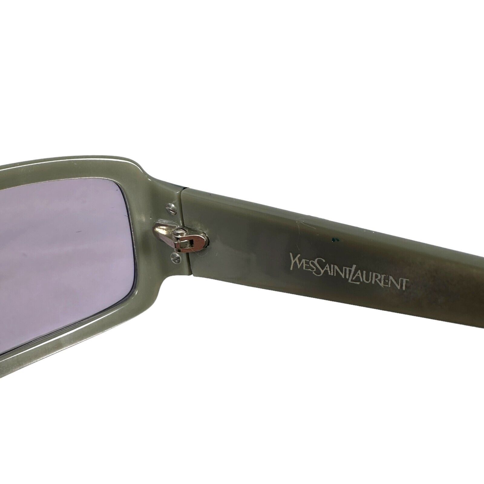 Yves Saint Laurent Yves Saint Laurent Sunglasses YSL 6109/S Purple Lenses Logo Size ONE SIZE - 10 Thumbnail
