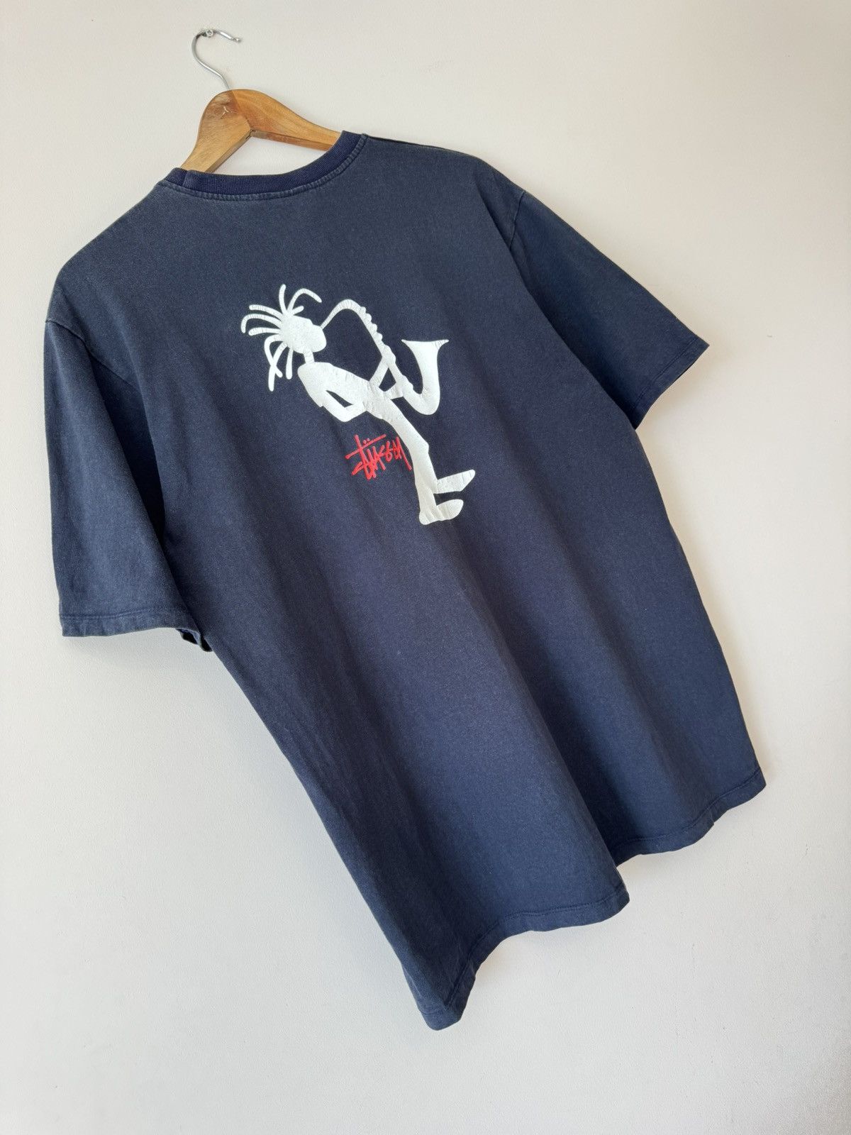 Stussy Vintage Stussy 90’s Rasta Jazzman Saxophone T-shirt Rare Tee Size US L / EU 52-54 / 3 - 5 Thumbnail