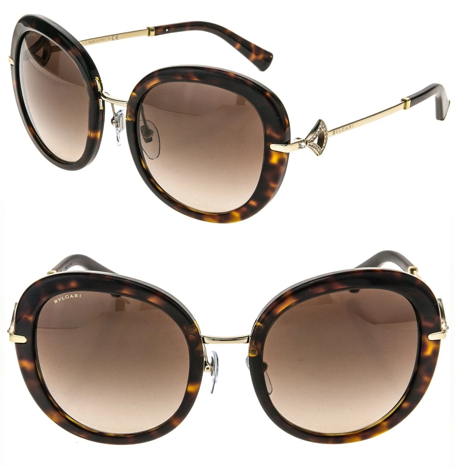 Bvlgari BULGARI BV8196B 8196 DIVAS DREAM Oval Havana Fan Sunglasses Size ONE SIZE - 1 Thumbnail