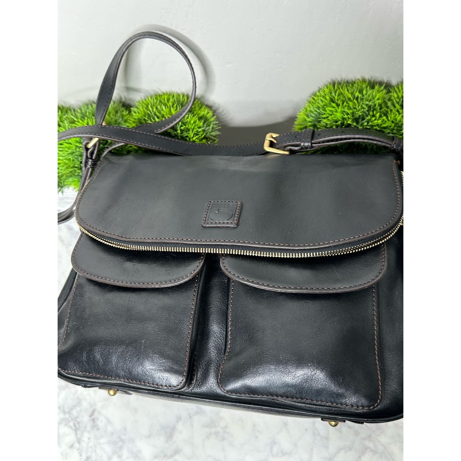 Dooney & Bourke Rare Dooney and Bourke Brown Florentine Saddle Size ONE SIZE - 5 Thumbnail