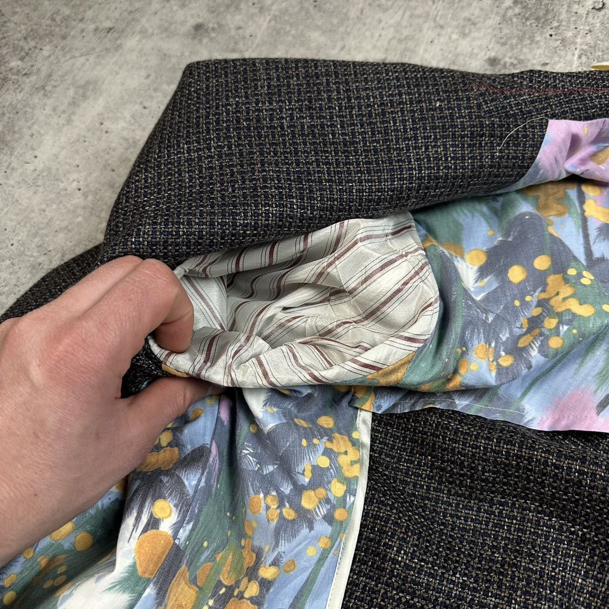 Savile Row Savile Row by Club of Gents Slim Fit Wool Linen Sport Blazer Size 50R - 17 Thumbnail