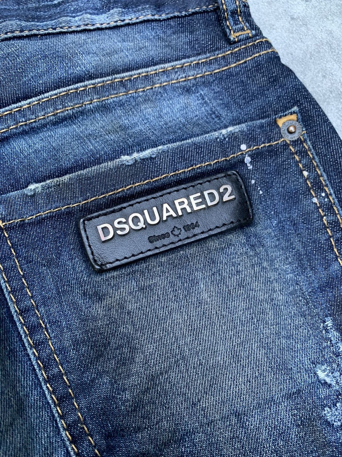 Dsquared2 DSQUARED2 Distressed Skiny Jeans S74LA0865 Size US 31 - 5 Thumbnail