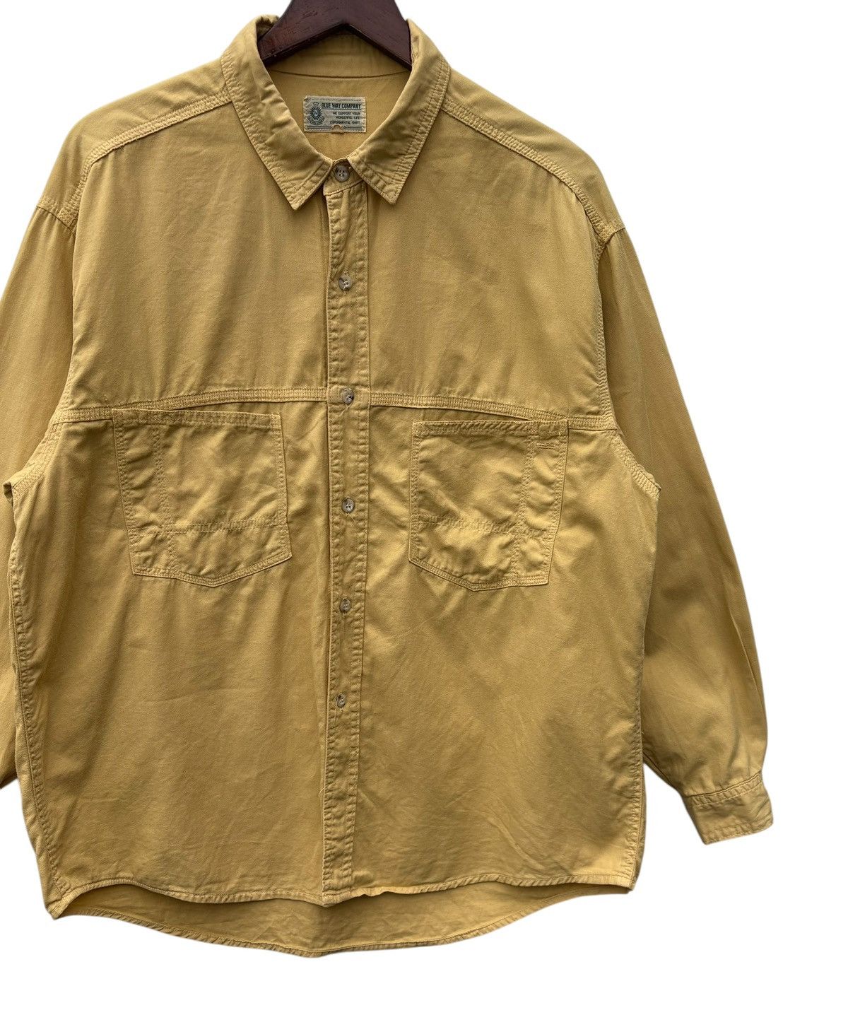 Japanese Brand Blue Way Japan Double Pocket Button Up Shirt Size US L / EU 52-54 / 3 - 3 Thumbnail