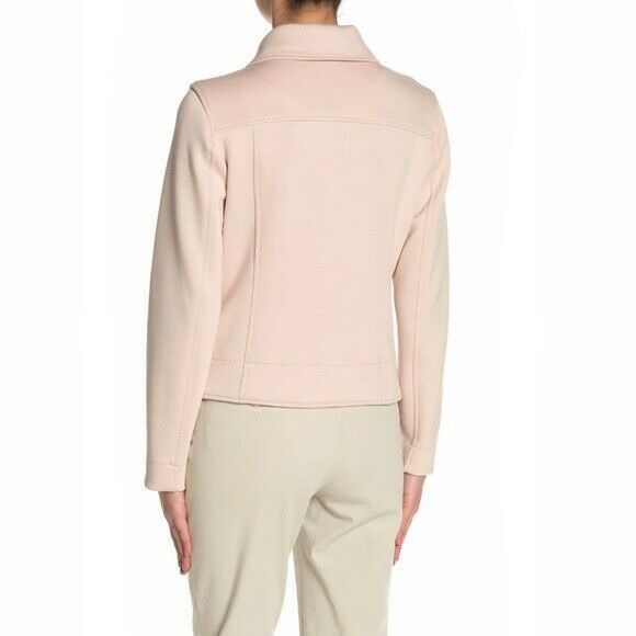 Other ⭐Womens Moto Jacket 2X Max Studio Rayon Blush Dusty Pink Str Size XXL / US 16-18 / IT 52-54 - 5 Thumbnail