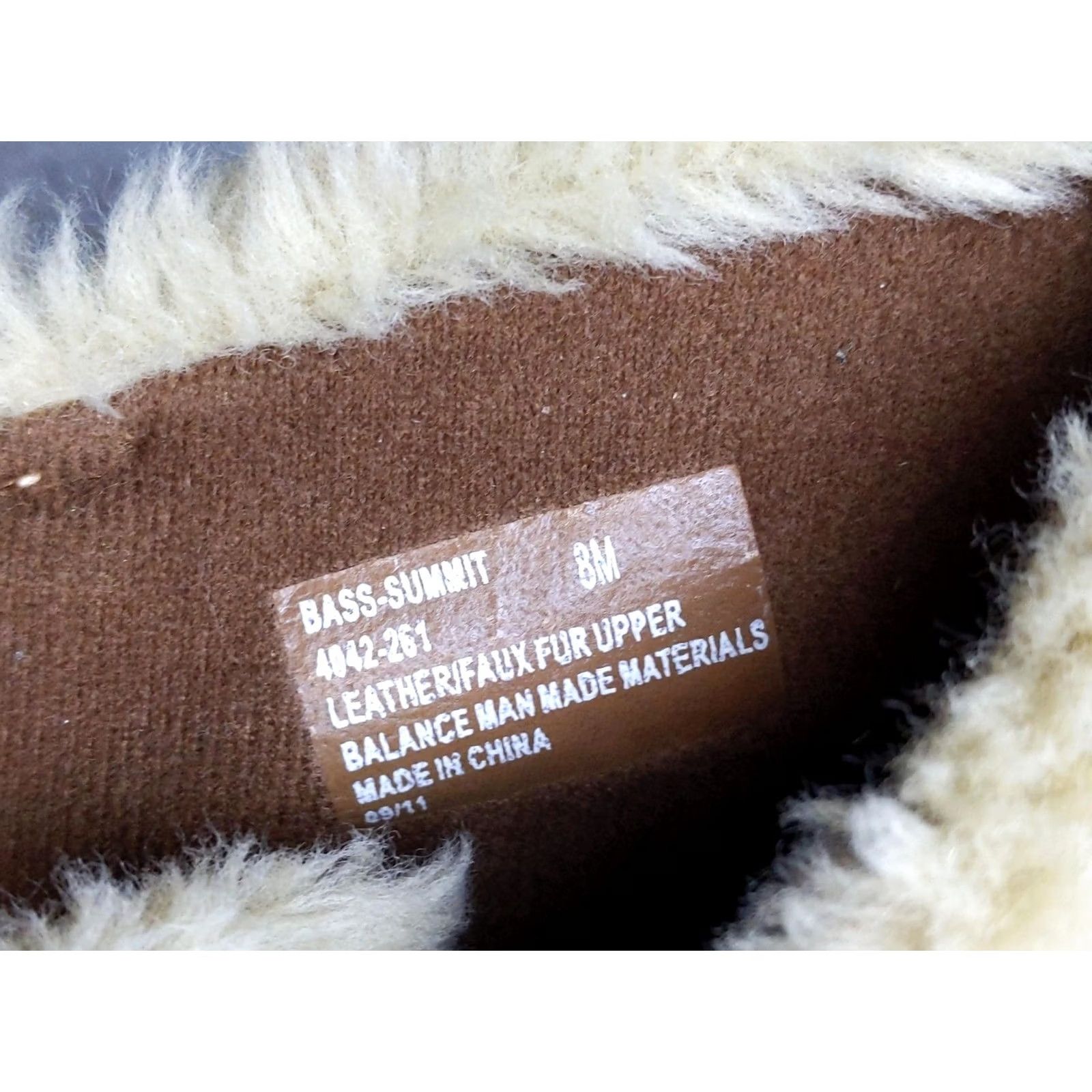 Vintage Bass Summit Snow Boots Womens Size 8 39 Brown Suede Faux Fur Ankle Lace Up Size US 8 / IT 38 - 6 Thumbnail