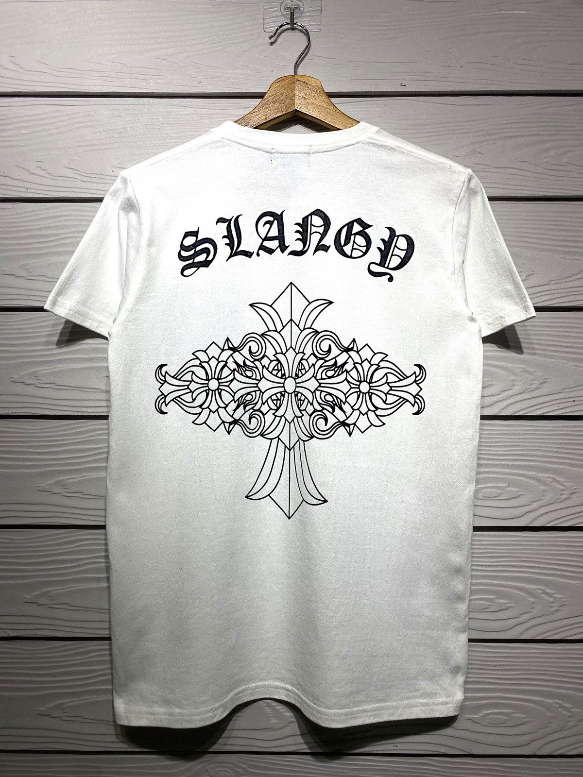 Japanese Brand Japan SLANGY Fucker Chrome Heart Malibu Cross Parody Tee Size US M / EU 48-50 / 2 - 9 Thumbnail