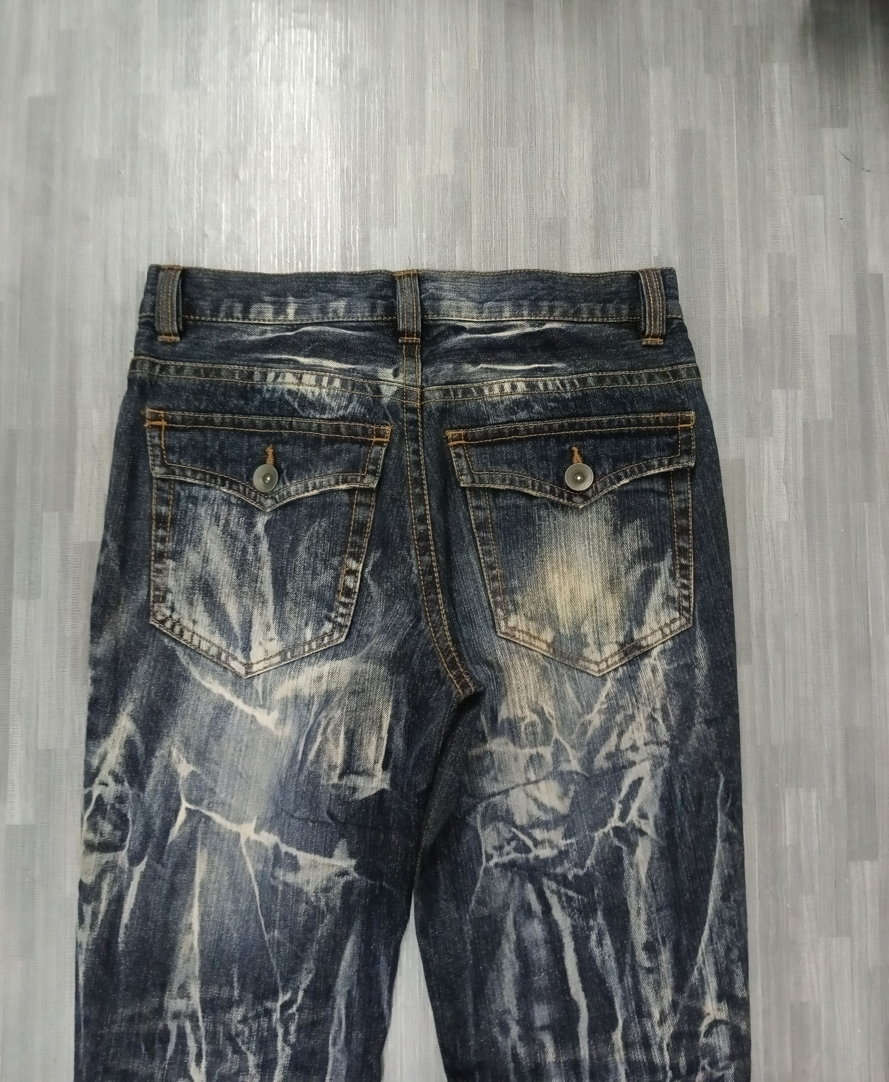Japanese Brand FLARE SICK TWIST SIGNAL POINT DENIM PANTS Size US 29 - 5 Thumbnail