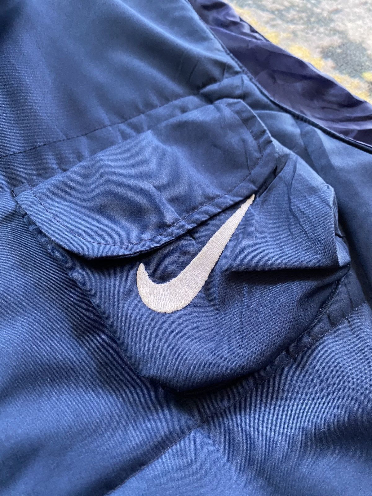 Nike × Vintage Vintage 00’s Nike Puffer Vest Utilities Blue Size US M / EU 48-50 / 2 - 5 Thumbnail