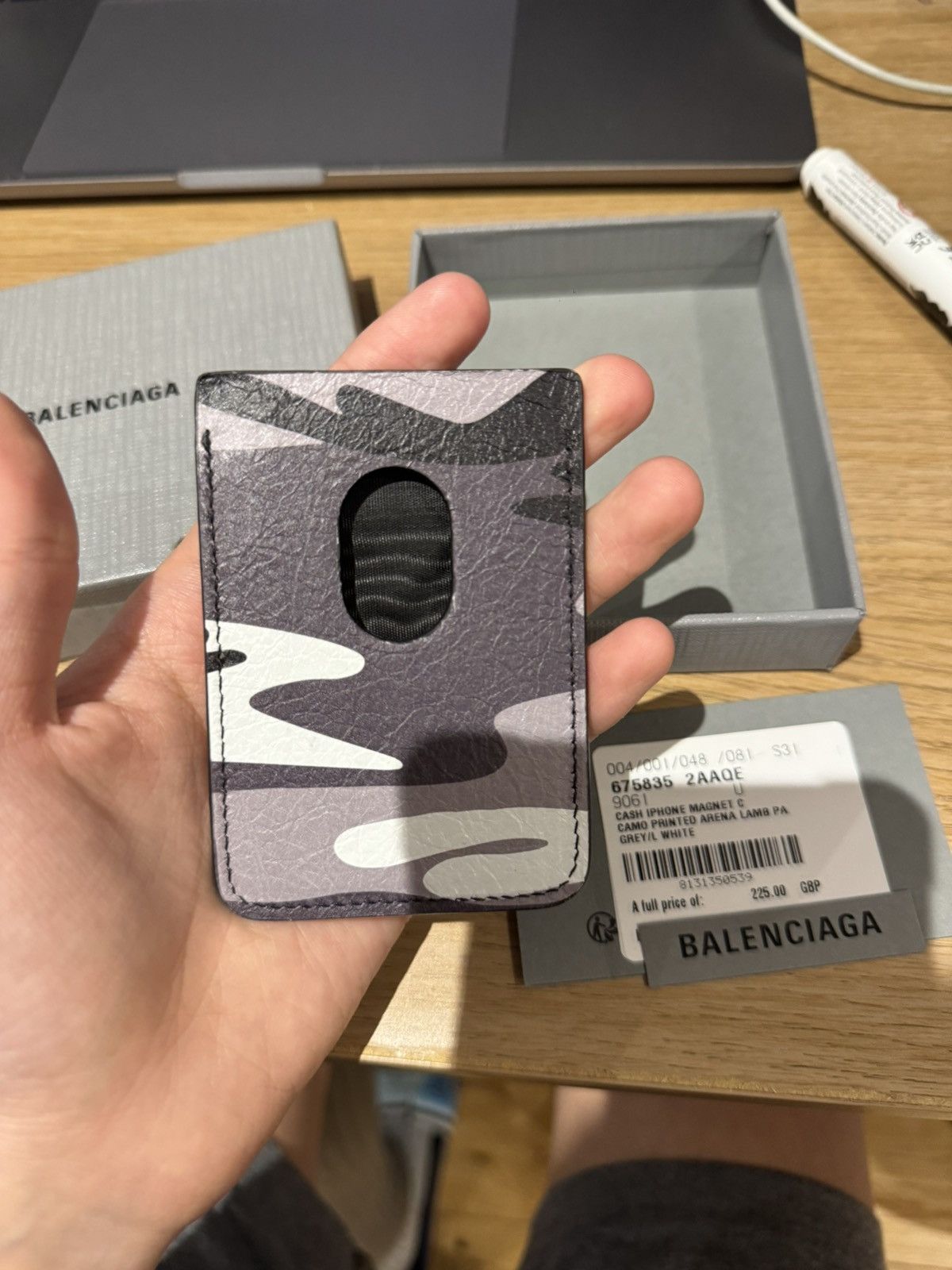Balenciaga Balenciaga Camouflage 21AW Magnetic phone Card Holder Size ONE SIZE - 3 Thumbnail