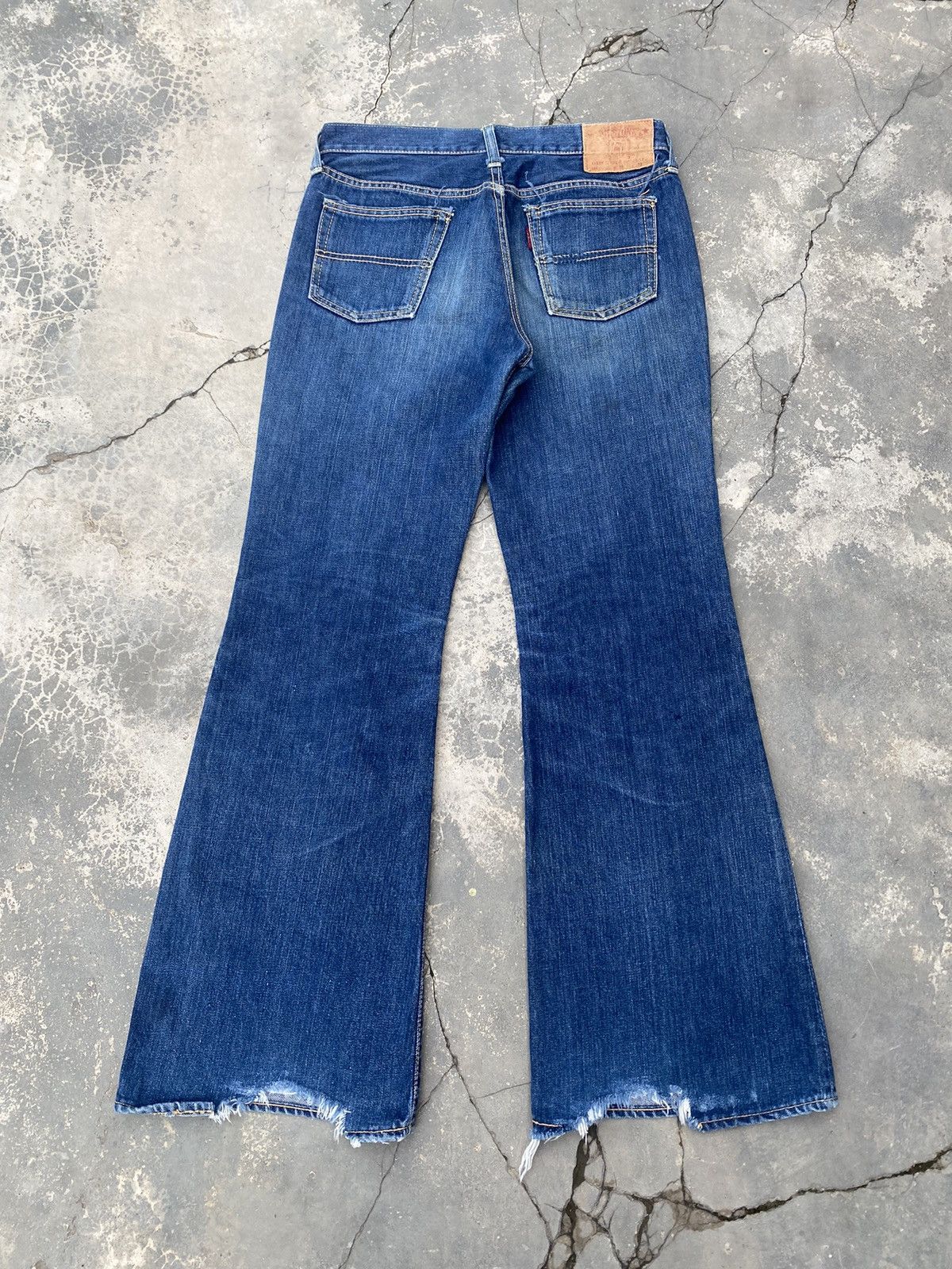 Vintage 🔥VERY RARE🔥 70s Big Stone Flare Size US 29 - 4 Thumbnail