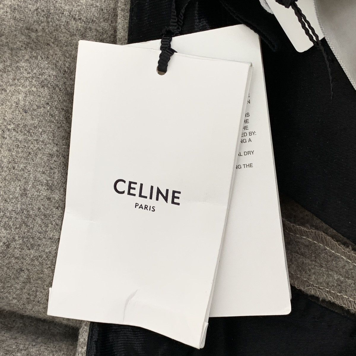 Celine Celine Oatmeal Wool Casual Pants K26WX Size 24" / US 00 / IT 34 - 8 Thumbnail