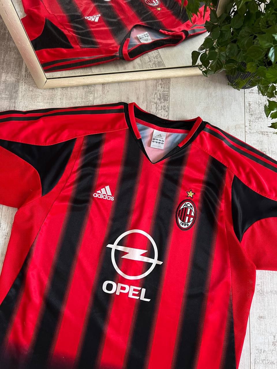 Adidas × Vintage Adidas AC Milan 04/05 Football Shirt #3 Maldini Jersey Size US L / EU 52-54 / 3 - 4 Thumbnail