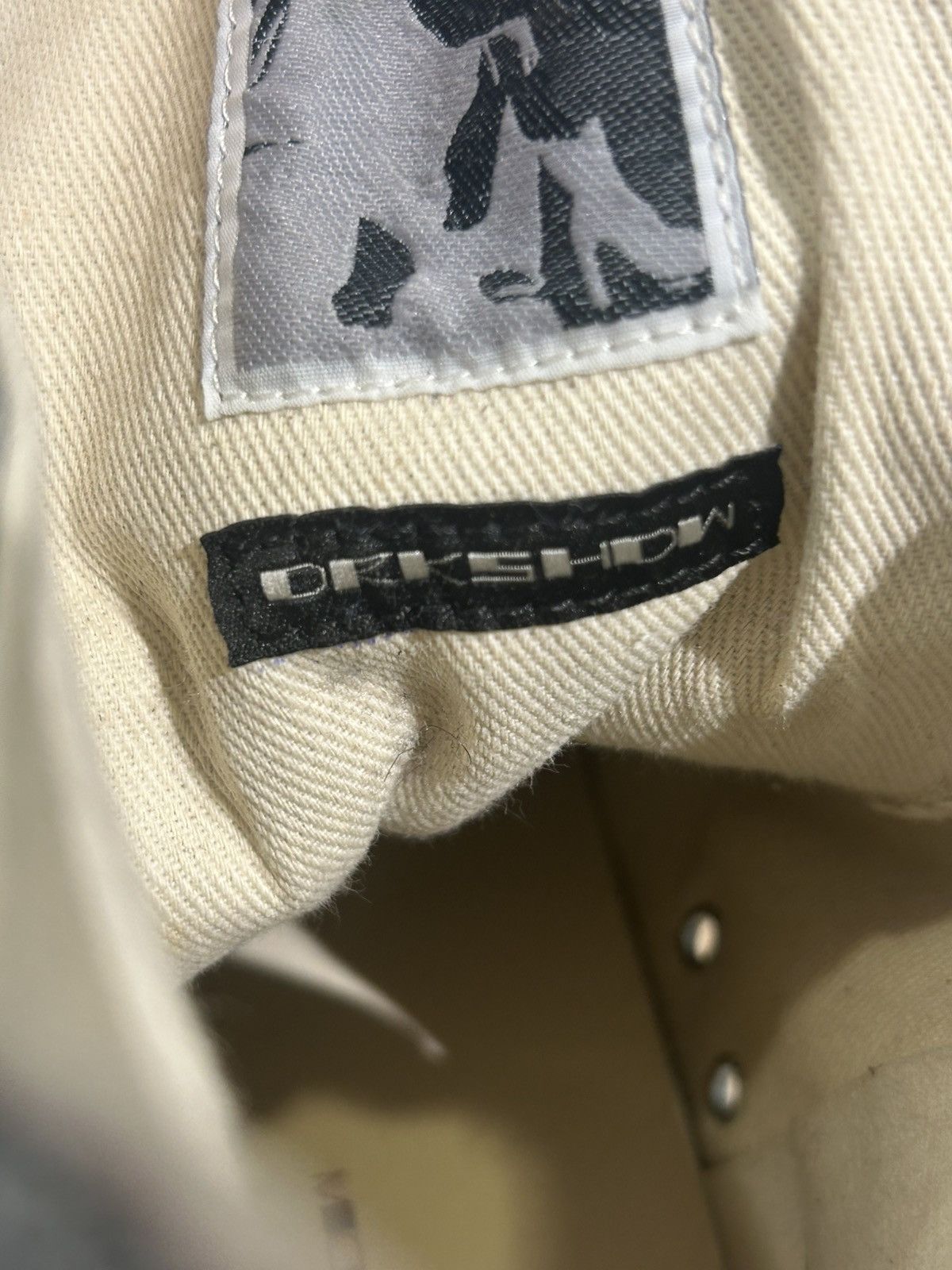 Rick Owens DRKSHDW Distressed Denim High-Top Sneakers