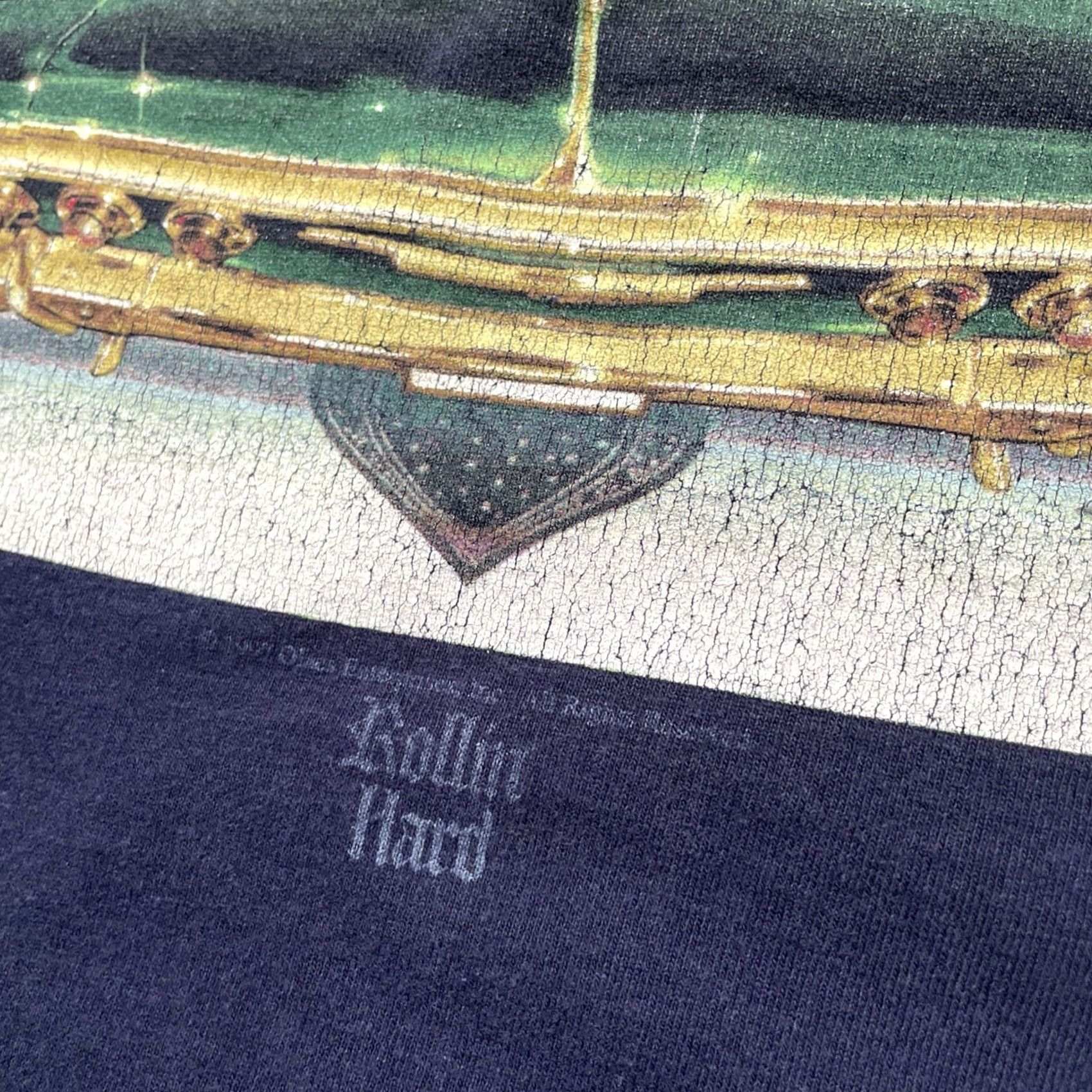 AAA VINTAGE 1990s Rollin Hard Lowrider Joker Aces Poker Impala Gangster T-Shirt L Size US L / EU 52-54 / 3 - 2 Thumbnail