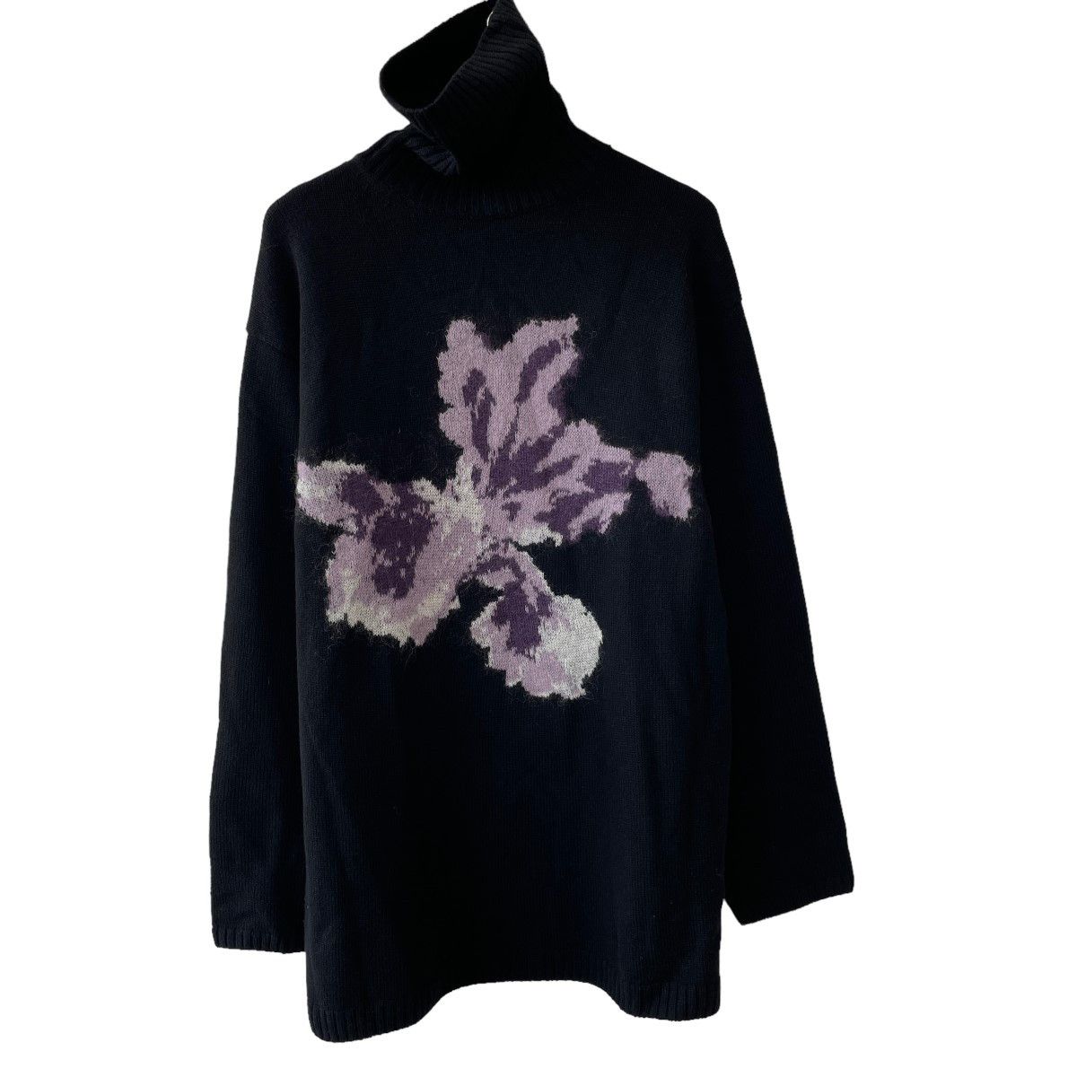 Yohji Yamamoto YOHJI YAMAMOTO pour homme 22AW flower turtleneck 