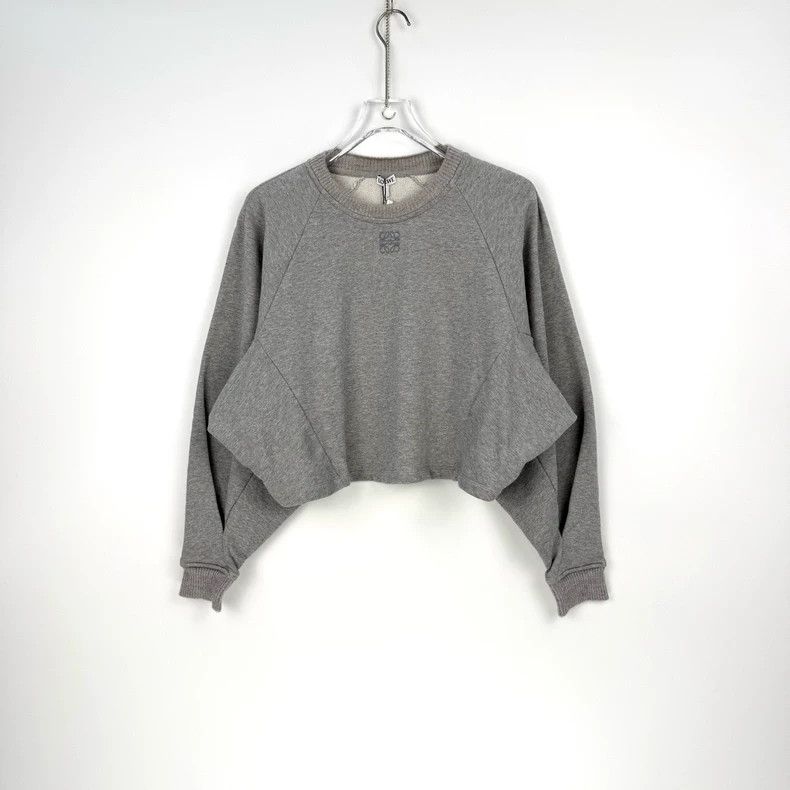 Loewe LOEWE Gray collar embroidered logo hoodie Size S / US 4 / IT 40 - 3 Thumbnail