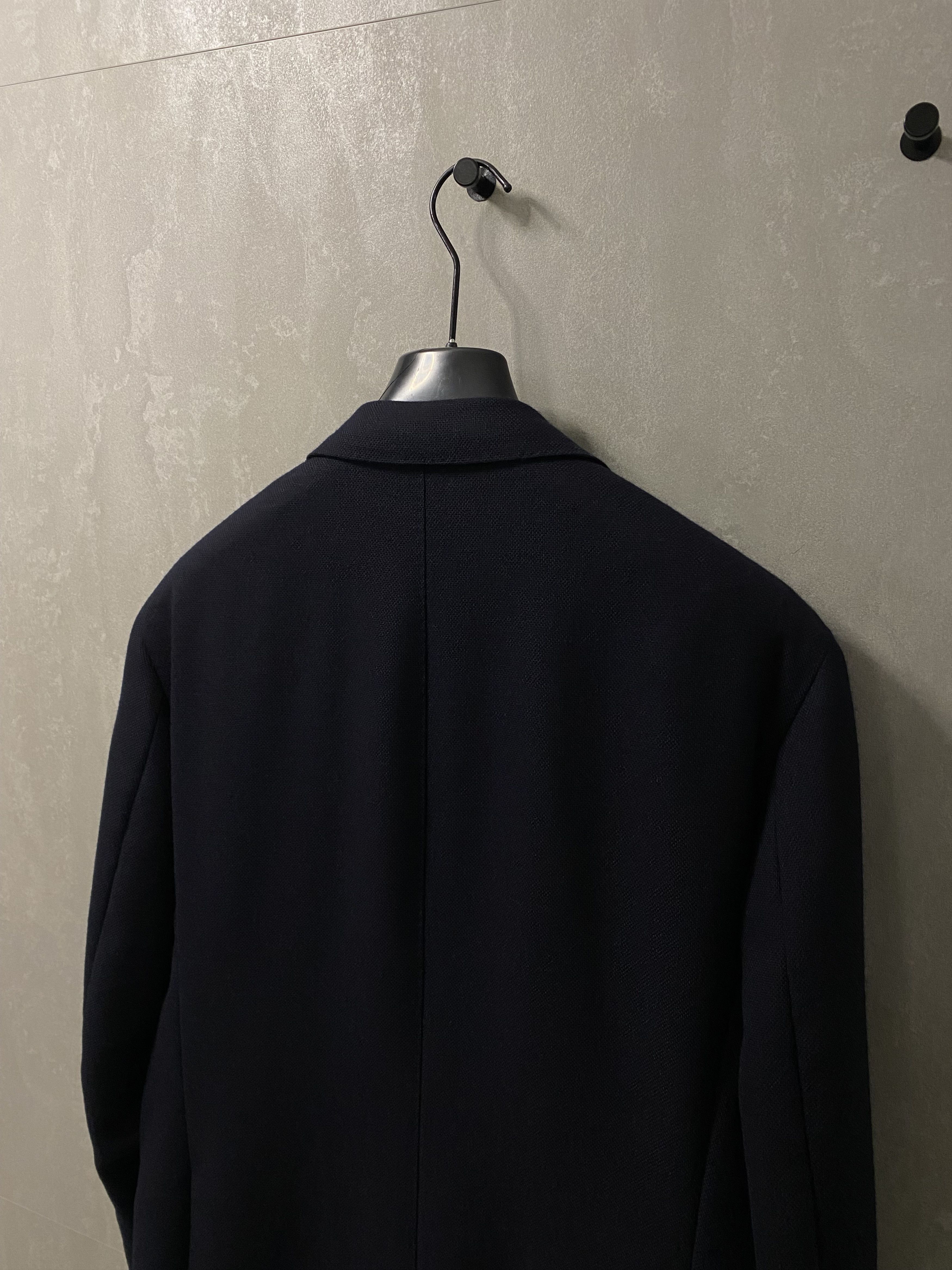Boglioli BOGLIOLI 100% WOOL MENS CLASSIC BLUE SOLID BLAZER JACKET Size 50R - 6 Thumbnail