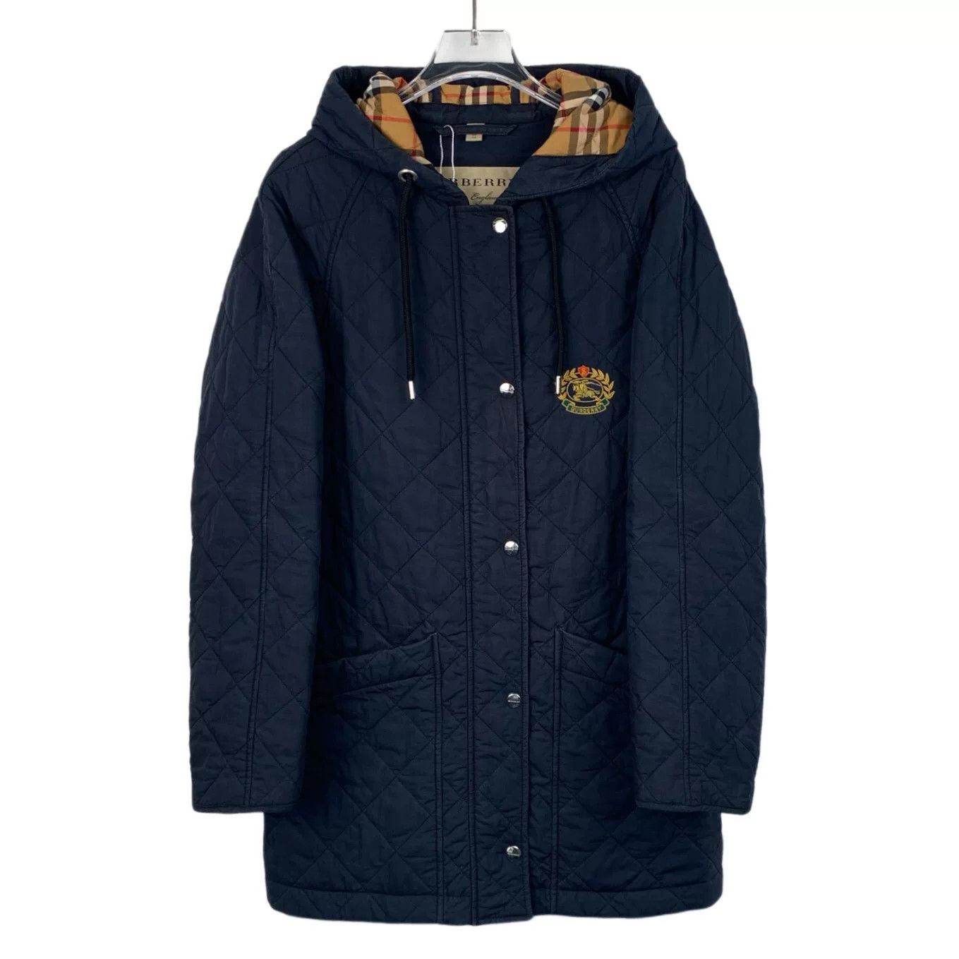 Burberry Burberry Quilted Blue Down Jacket XS Women Size XS / US 0-2 / IT 36-38 - 1 Thumbnail