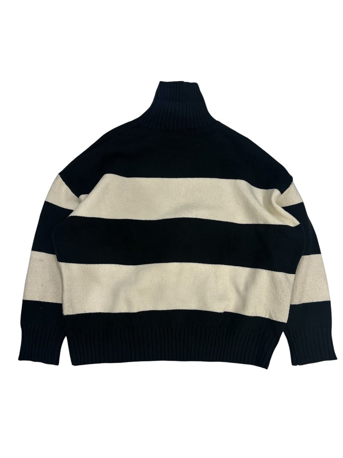AMI Turtleneck Big Stripped Ami Alexandre Maftiussi Heart Knit Size US L / EU 52-54 / 3 - 5 Thumbnail