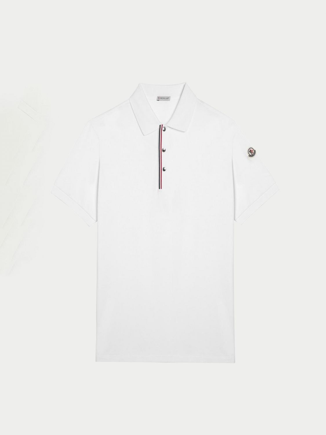 image of Moncler Polo Shirt Men White (Size Medium)