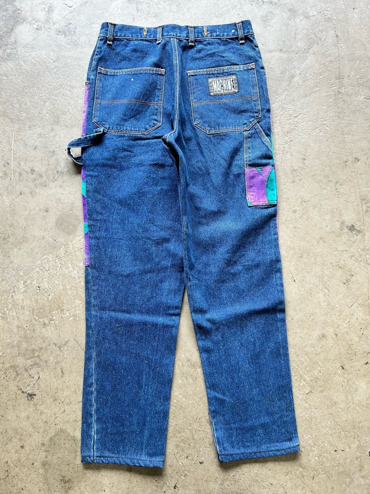 Jean Machine × Southpole × Vintage Baggy y2k embroidered machine denim Size US 32 / EU 48 - 2 Thumbnail
