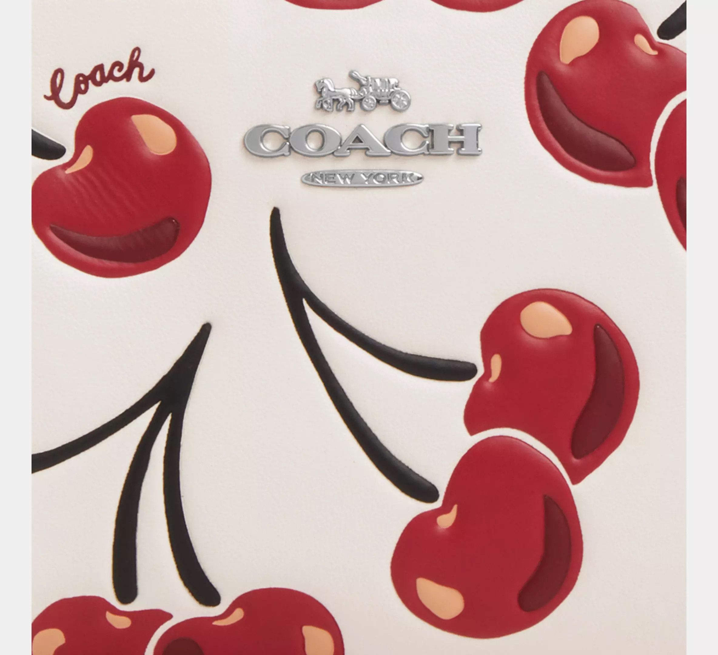 NWT Coach Snap Wallet With Cherry Print CZ618