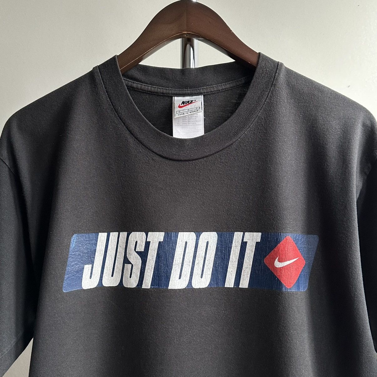 Nike × Vintage VINTAGE 90s NIKE JUST DO IT BIG LOGO TEE Size US M / EU 48-50 / 2 - 2 Thumbnail