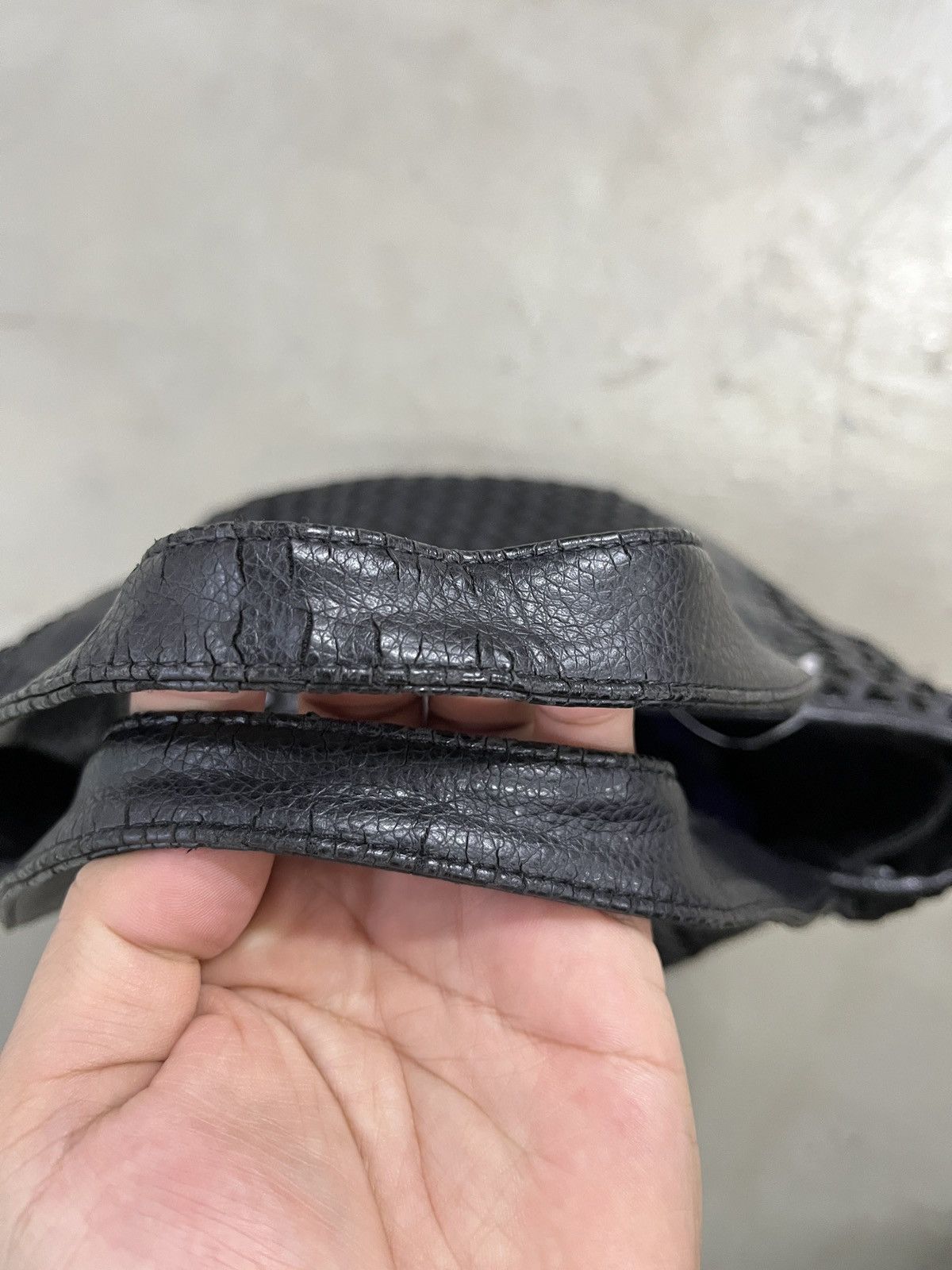 Yohji Yamamoto 2000s Yohji Yamamoto Y’saccs Interaciato Leather Woven Bag Size ONE SIZE - 18 Thumbnail