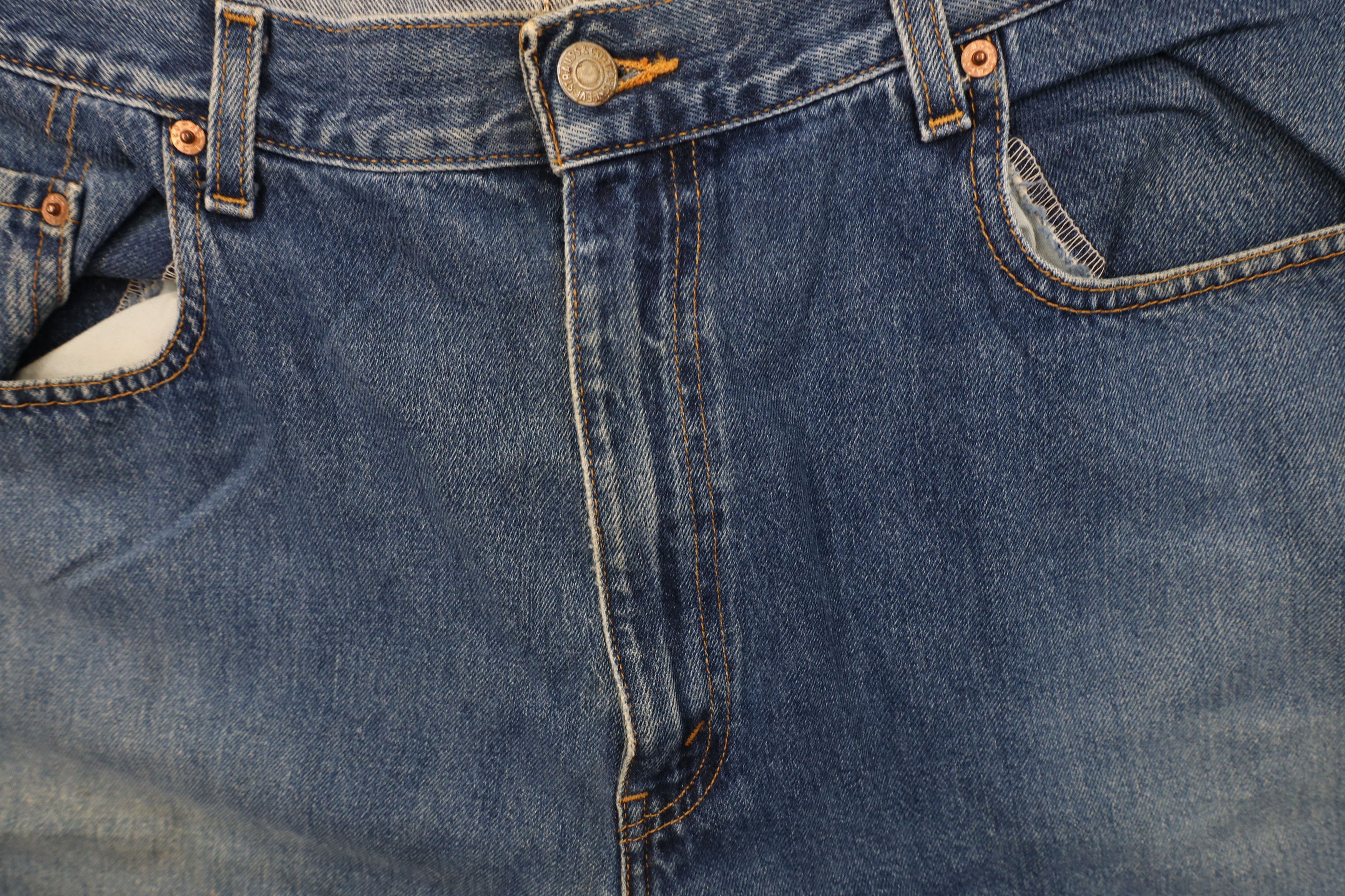 Levi's × Vintage Vintage Y2K 2002 Levis 569 Straight Wide Leg Denim Jeans Size US 40 / EU 56 - 7 Thumbnail