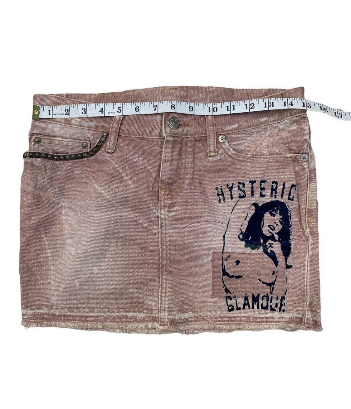 Hysteric Glamour × Japanese Brand × Vintage Hysteric glamour vintage japanese denim skirt Size 28" / US 6 / IT 42 - 4 Thumbnail
